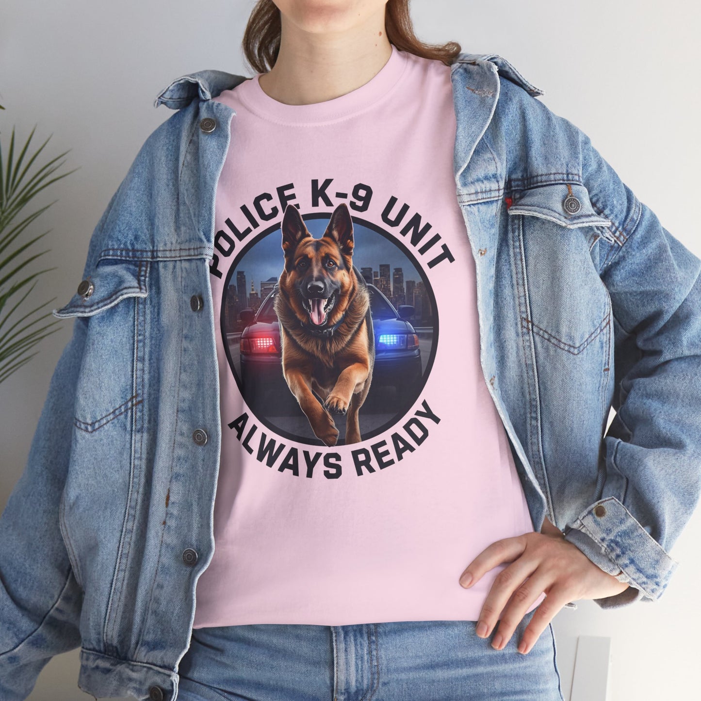 Police K-9 Unit Tee, Always Ready Graphic Tee, Dog Lover Gift, Police Support Shirt, Police Dog Merchandise