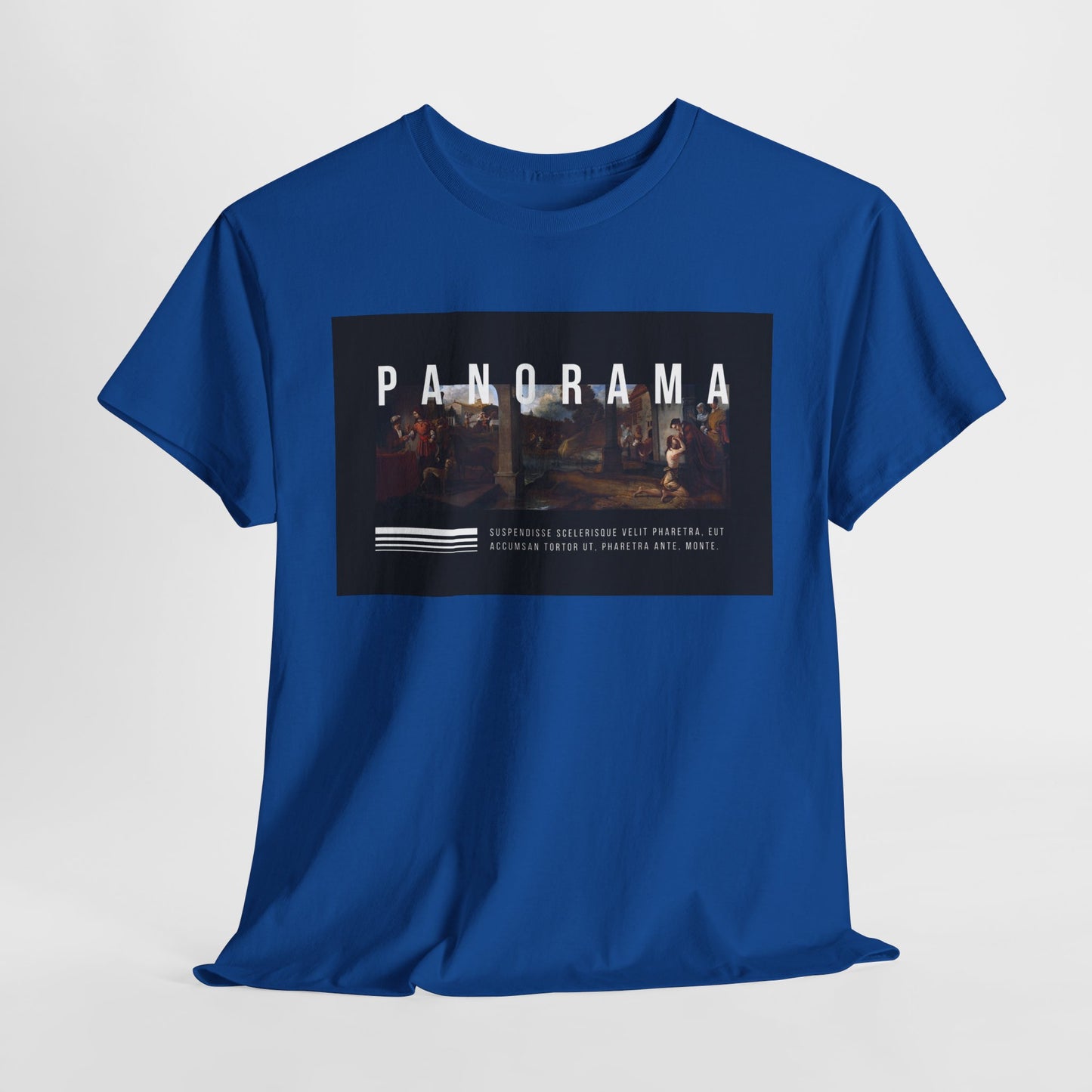 Panorama Unisex Heavy Cotton Tee | Comfortable Everyday Wear, Graphic Tee, Casual Style, Gift for Him/Her, Summer Vibes