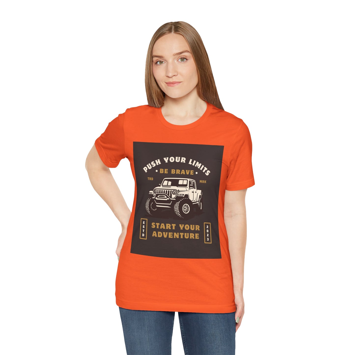 Push Your Limits Adventure-Inspiring Unisex Jersey Tee, Outdoor Shirt, Motivational T-Shirt, Gift for Adventurers, Hiking Apparel, Travel Tee