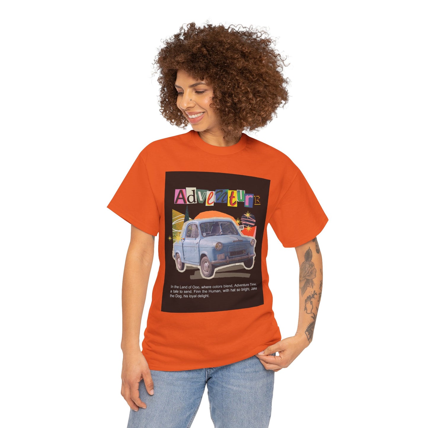 Adventure-Themed Unisex Cotton Tee, Retro Car Graphic Tee, Travel T-Shirt, Gift for Adventurers, Vintage Exploration Top