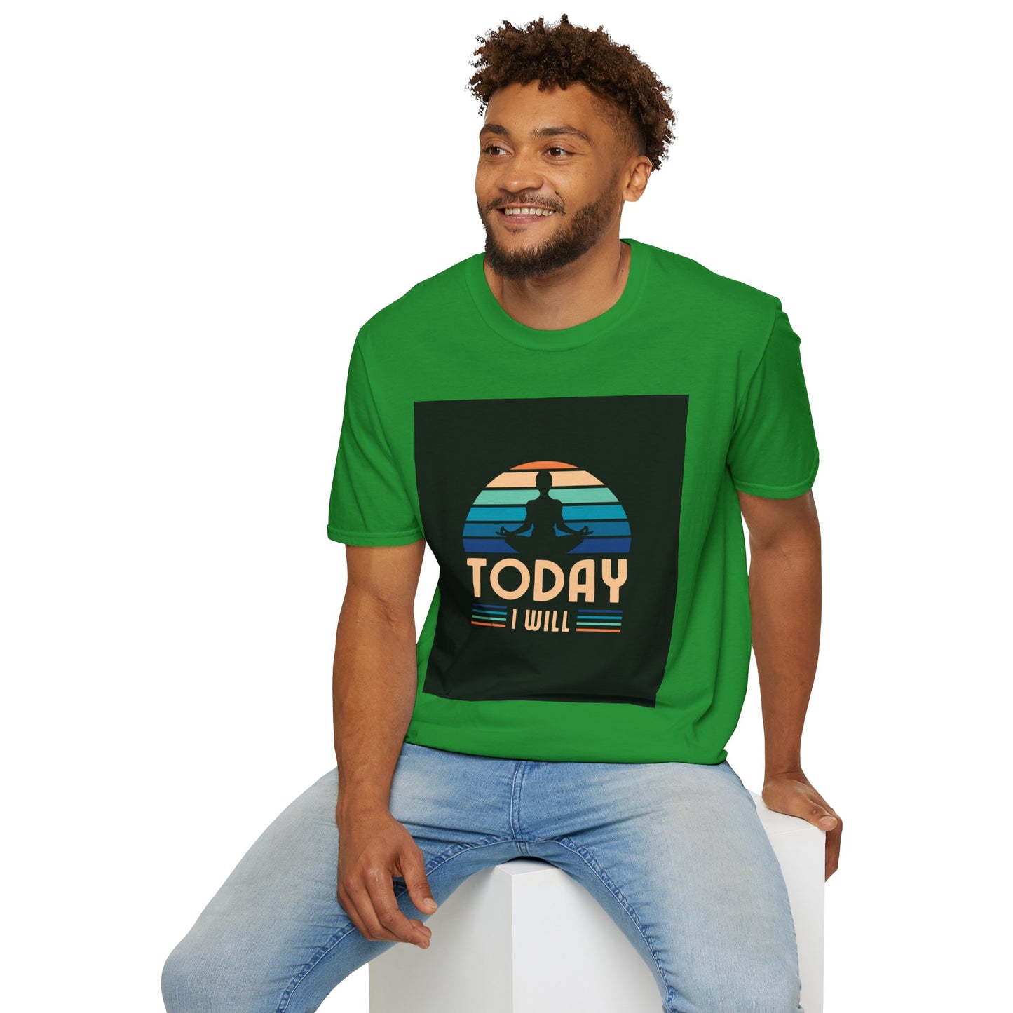 Mindfulness Motivation Unisex T-Shirt, Positive Quote Today I Will Shirt, Inspirational Graphic Tee, Yoga Apparel, Gift for Meditation Lovers