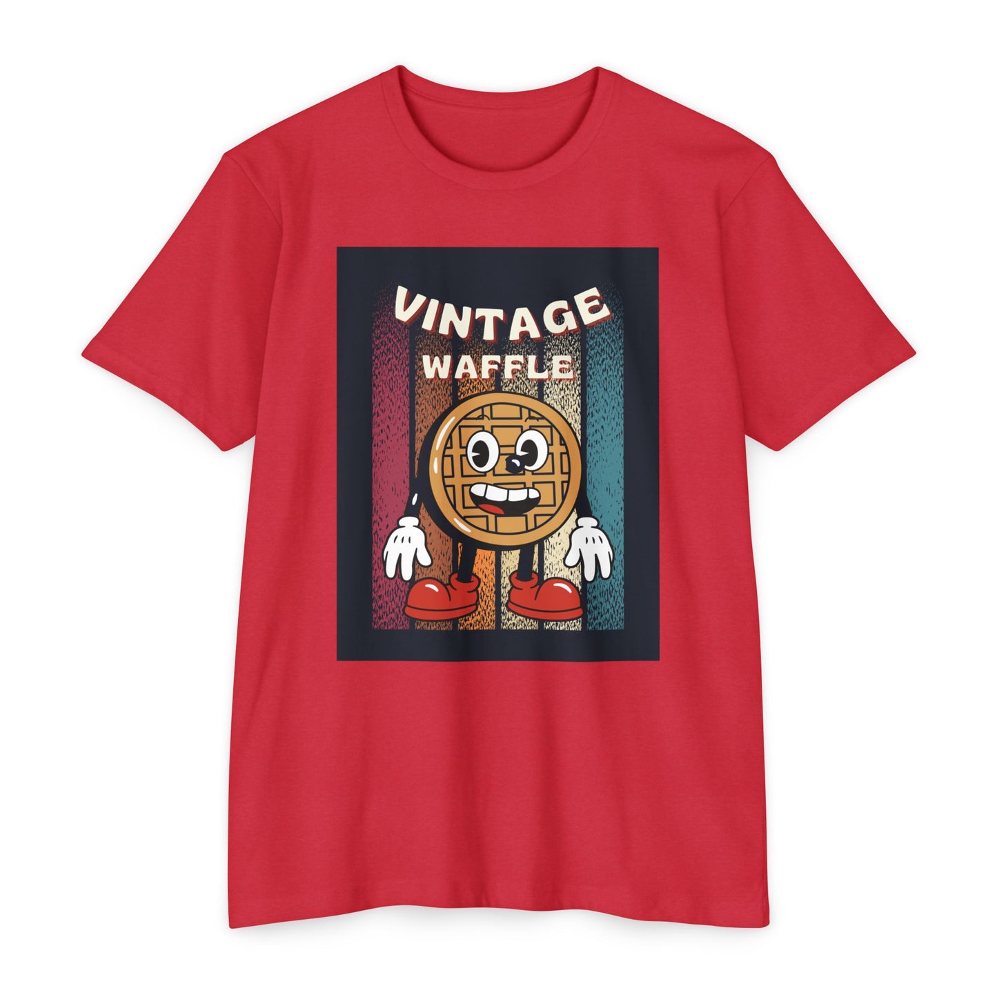 Vintage Waffle Unisex T-Shirt, Fun Retro Tee, Foodie Apparel, Perfect Gift for Breakfast Lovers, Casual Everyday Wear, Unique Graphic Shirt