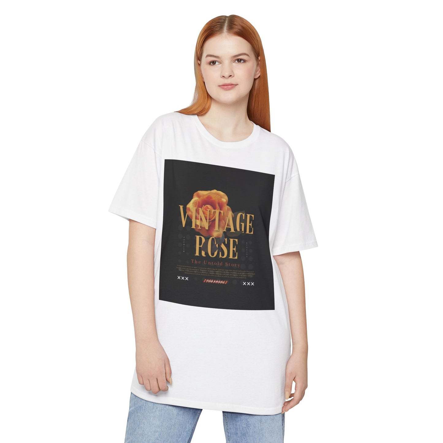 Vintage Rose Urban Tee, Trendy Graphic Tee, Casual Streetwear Shirt, Unisex Fashion Top, Perfect Gift for Art Lovers