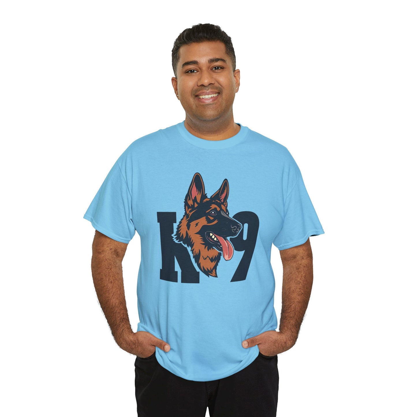 German Shepherd K9 Lover Unisex Heavy Cotton Tee | Dog Owner Gift, Dog Lover Apparel