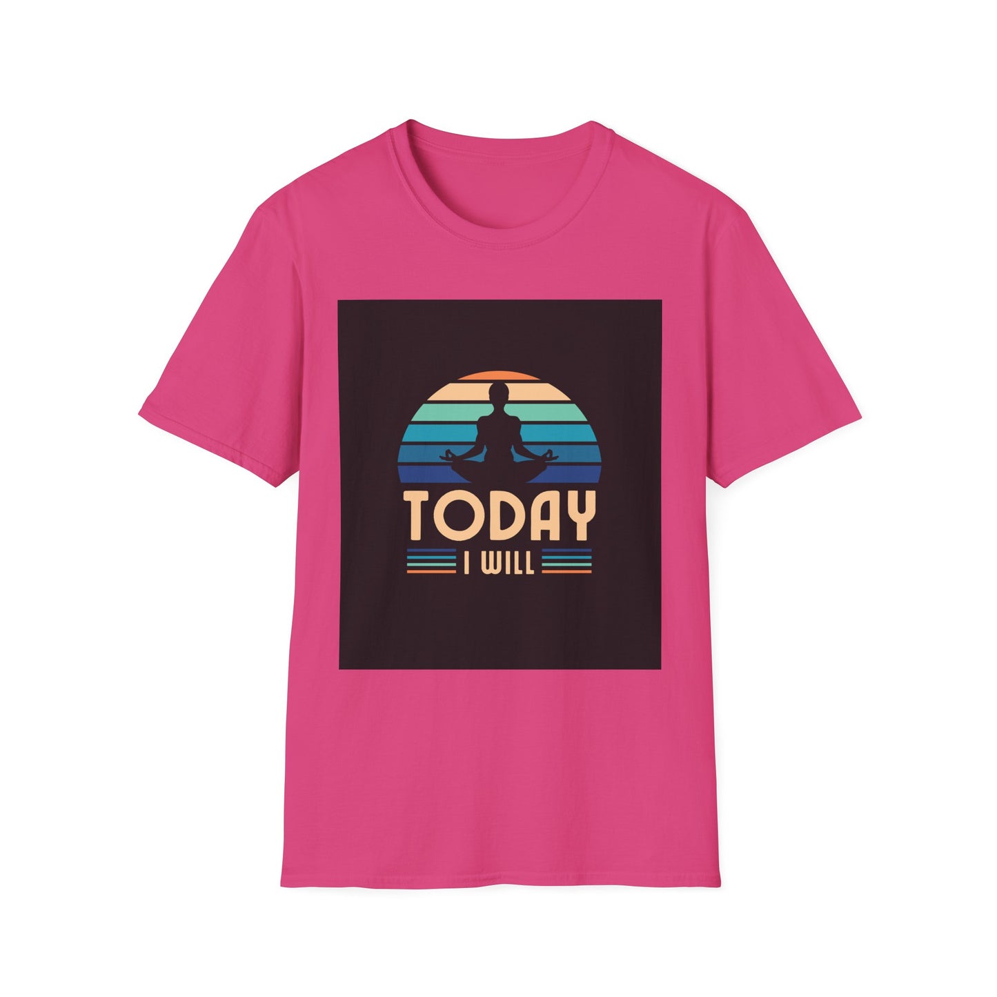 Mindfulness Motivation Unisex T-Shirt, Positive Quote Today I Will Shirt, Inspirational Graphic Tee, Yoga Apparel, Gift for Meditation Lovers