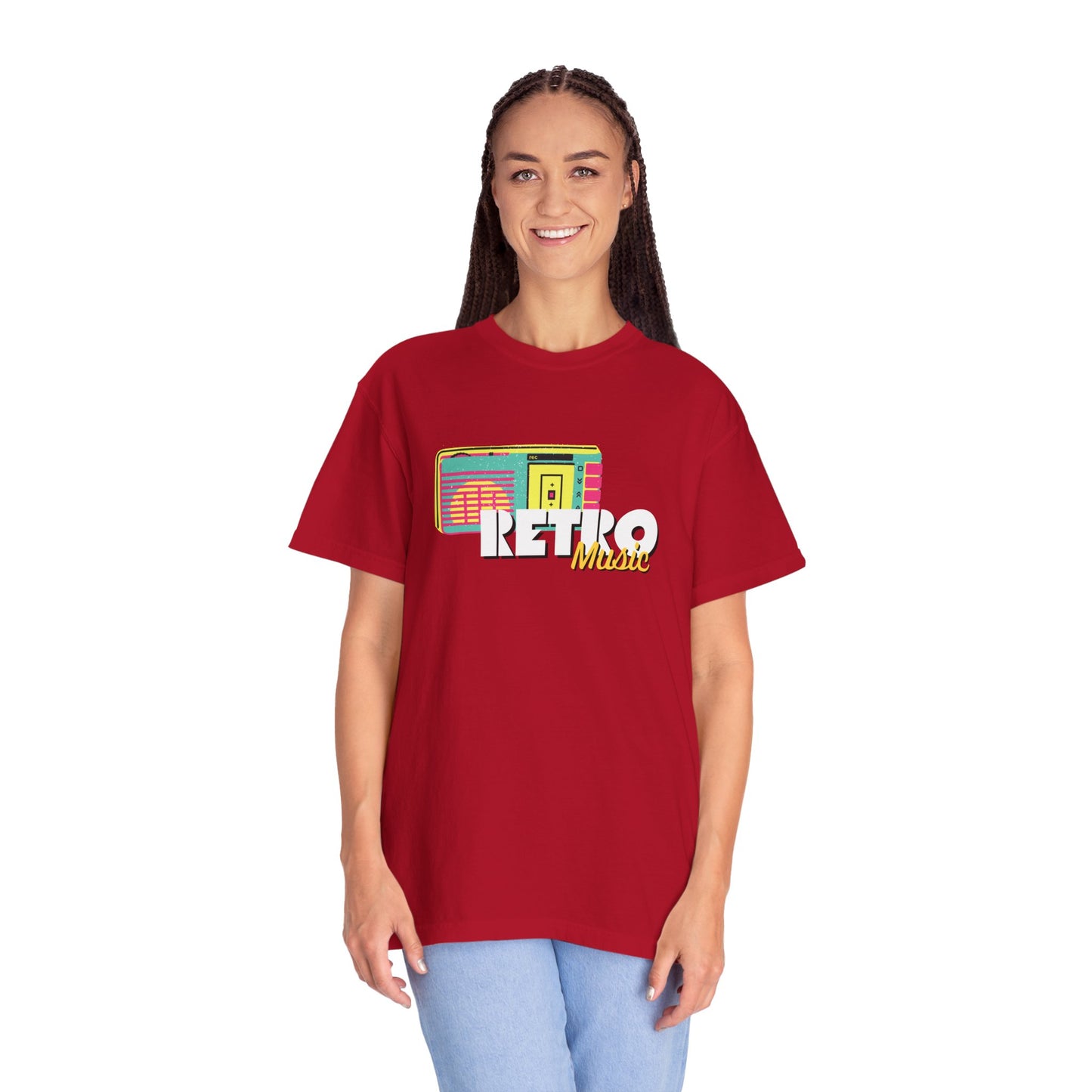 Retro Music T-Shirt, Vintage Style Tee, Unisex Garment-Dyed Shirt, Perfect for Music Lovers, Great for Festivals and Gifts