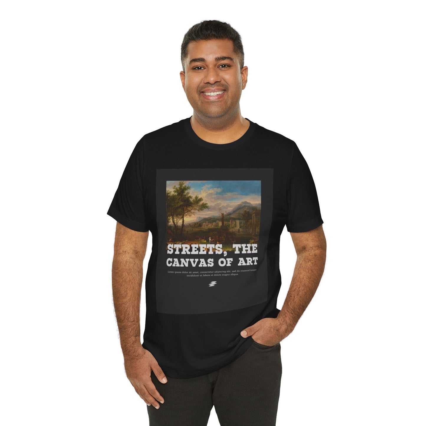 Artistic Graphic Tee - Streets, the Canvas of Art | Unisex Short Sleeve Shirt, Gift for Artists, Art Lovers, Casual Wear, Unique Gifts