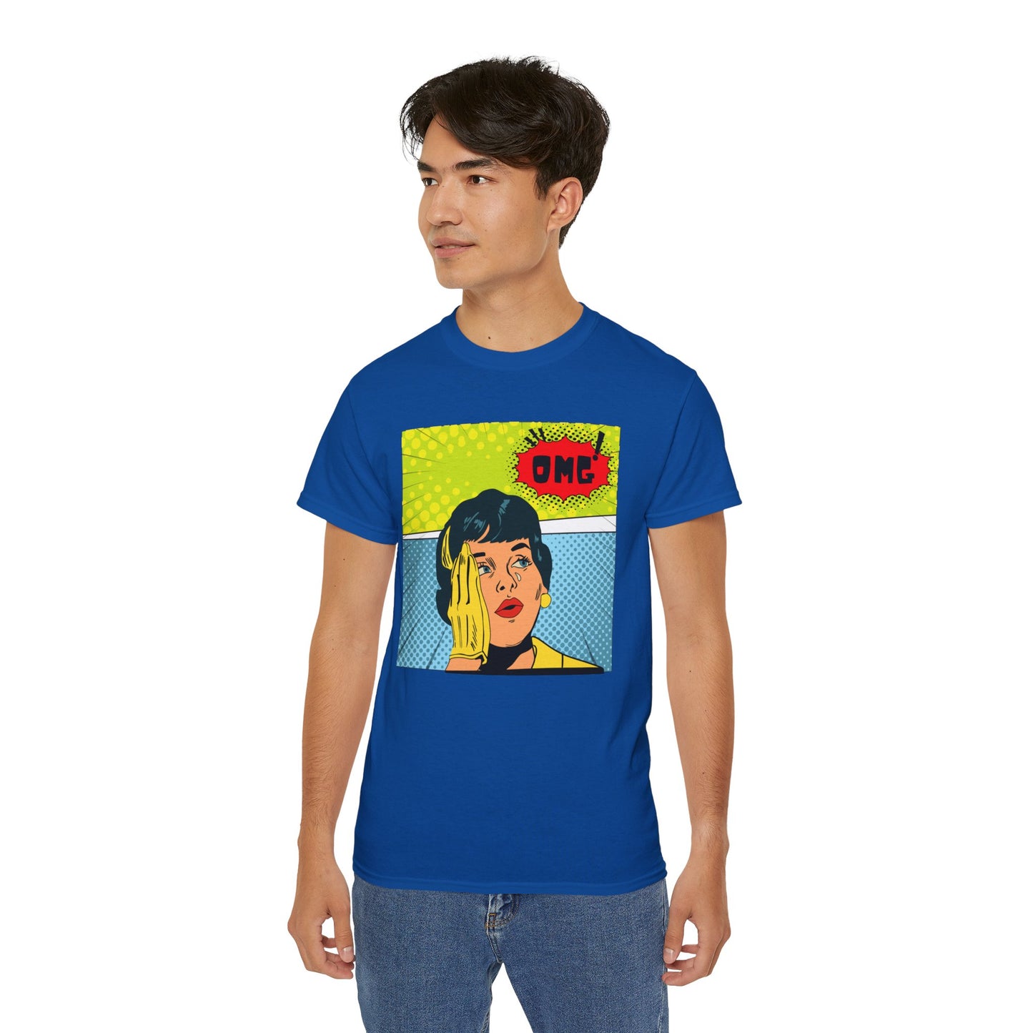 OMG Graphic Unisex Tee | Retro Pop Art T-Shirt, Gift for Trendsetters, Casual Wear, Comic Style, Fun Statement Top