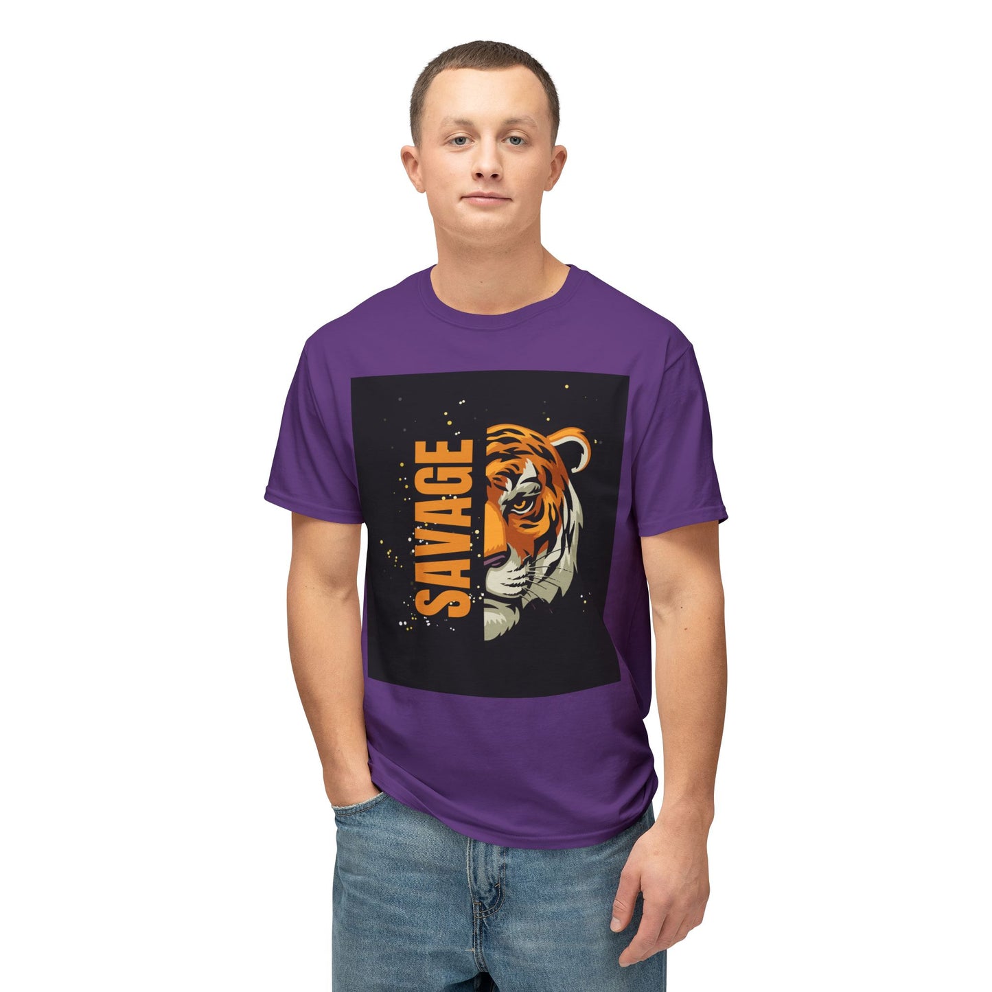 Savage Tiger Unisex T-Shirt, Graphic Tee, Animal Lover Shirt, Trendy Fashion, Gift for Him/Her, Wild Style Clothing