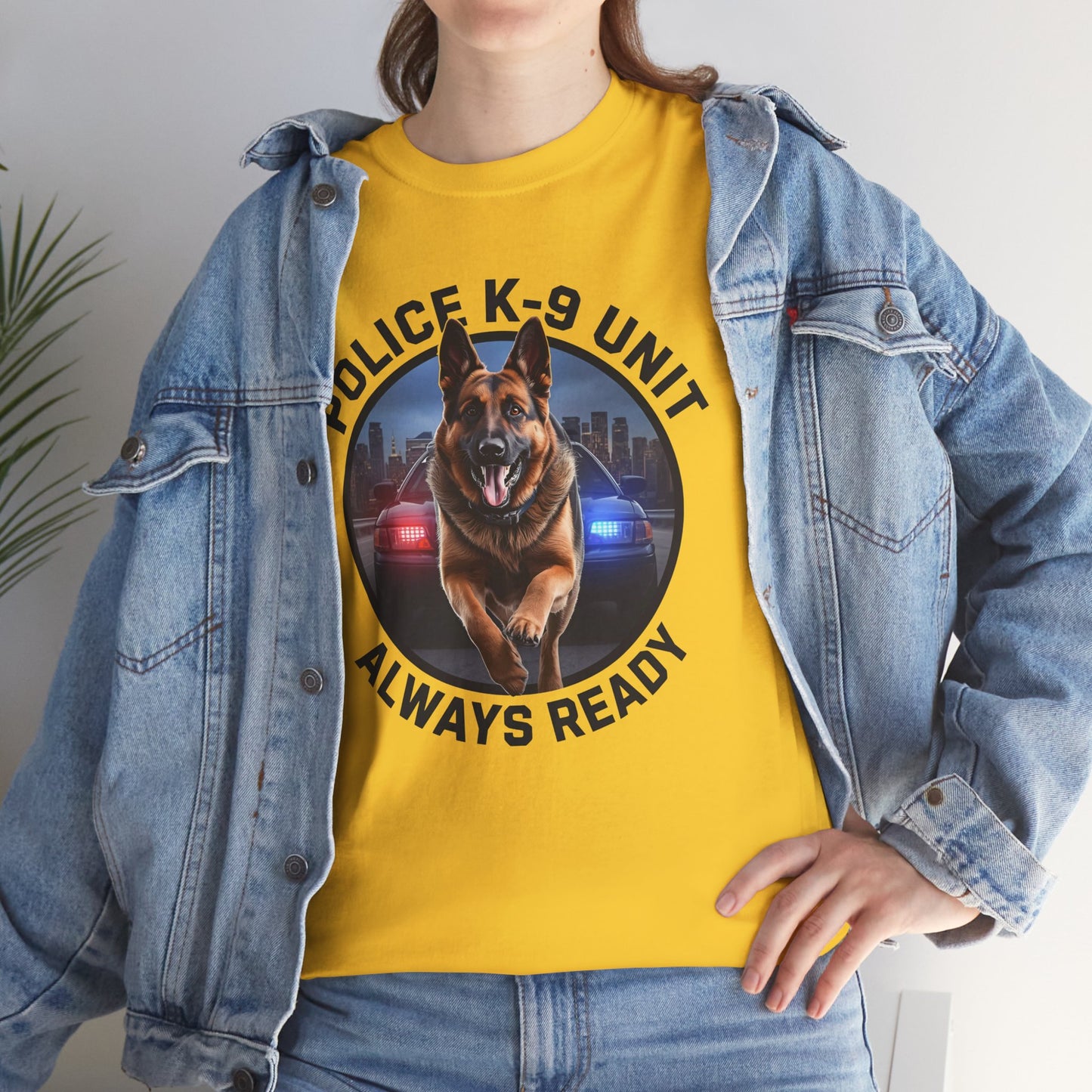Police K-9 Unit Tee, Always Ready Graphic Tee, Dog Lover Gift, Police Support Shirt, Police Dog Merchandise
