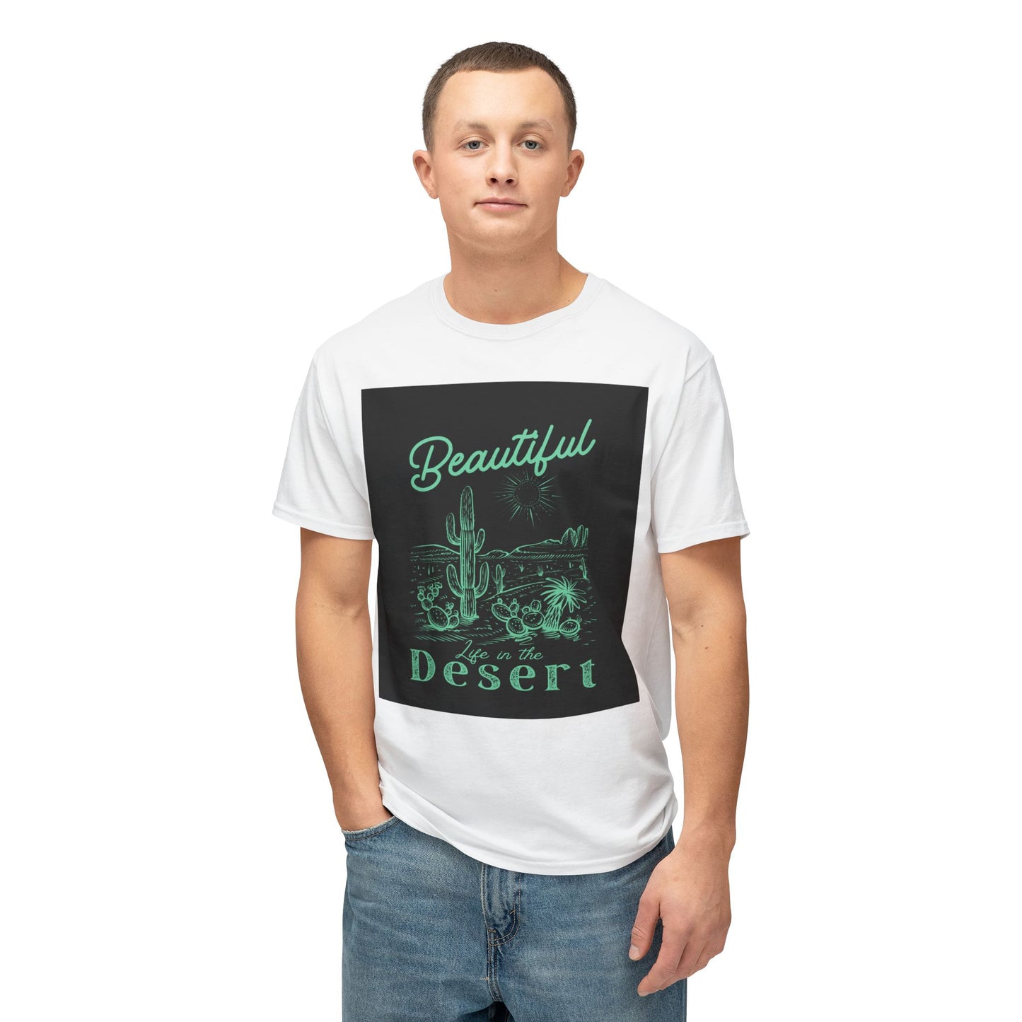 Beautiful Desert Unisex T-Shirt, Nature Lover Tee, Summer Vacation Apparel, Gift for Him/Her, Retro Graphic Shirt
