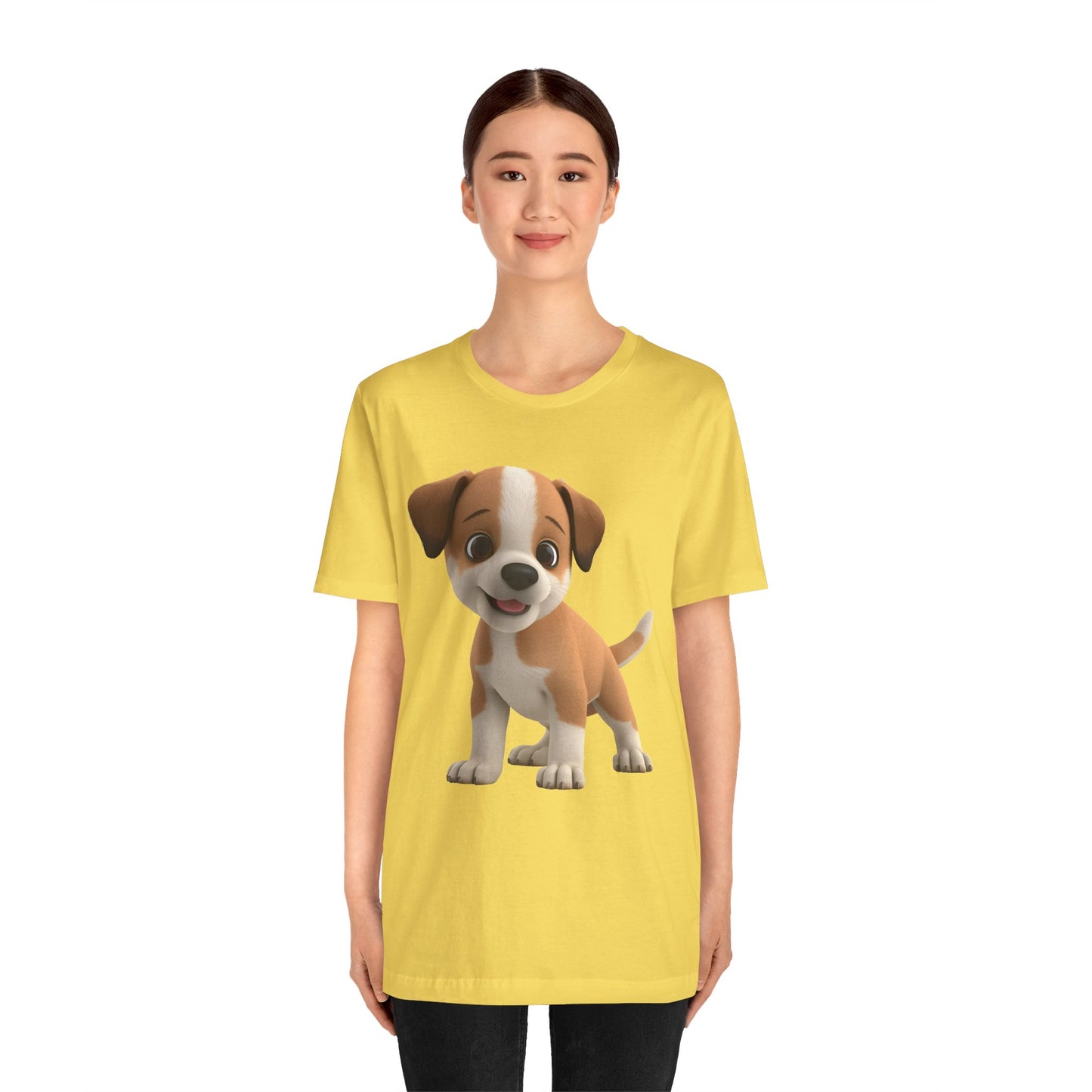 Cute Dog 3D Graphic Tee, Fun Animal Shirt, Dog Lover Gift, Playful Fashion Statement