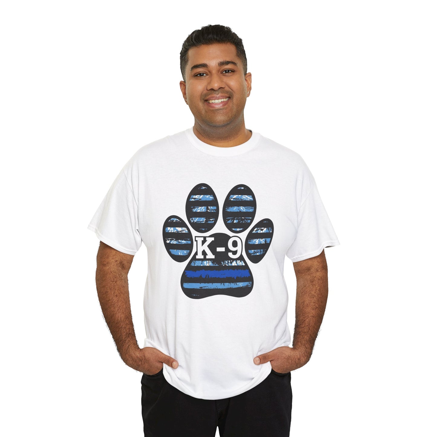 K-9 Paw Print Tee – Unisex Cotton Tee for Dog Lovers, Pet Owners, Animal Rescue Supporters