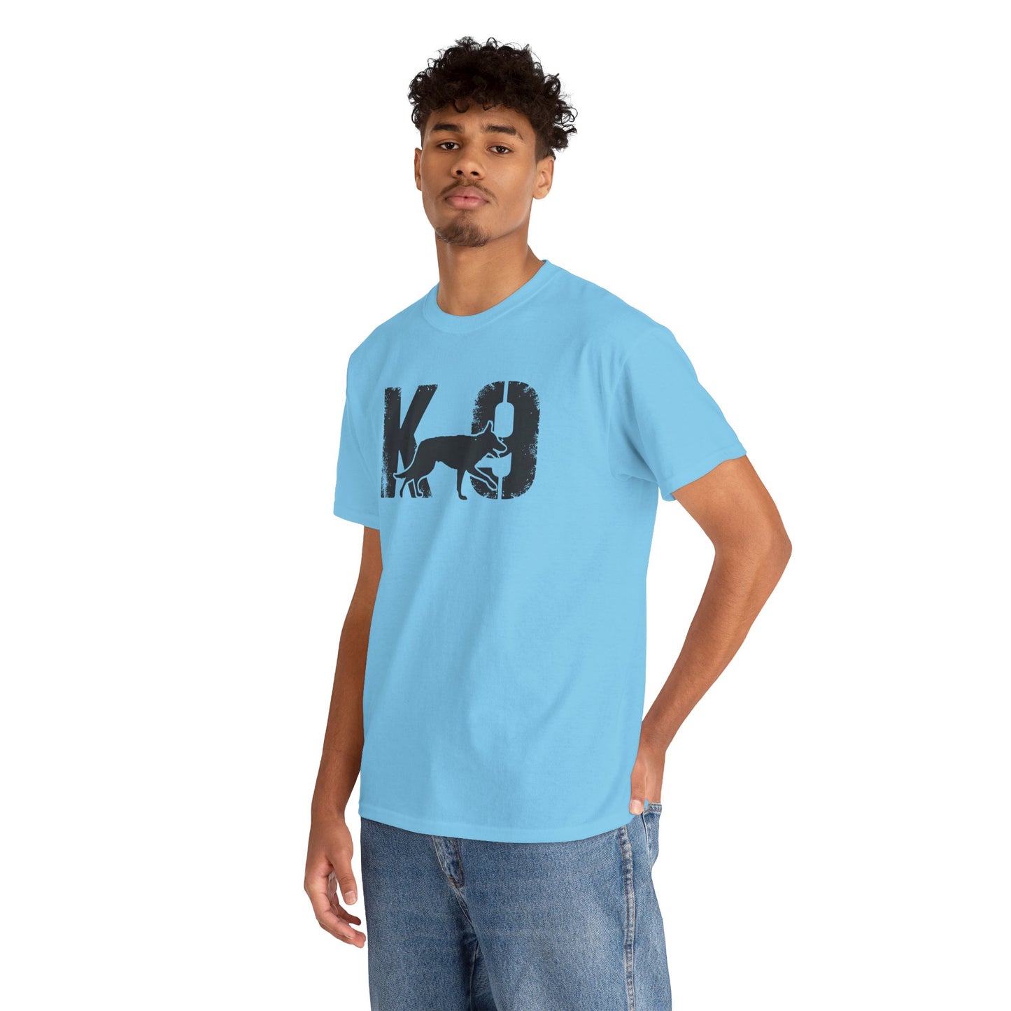 K-9 Dog Lover's Unisex Heavy Cotton Tee | T-Shirt for K-9 Handler | Dog Between K and 9 Design