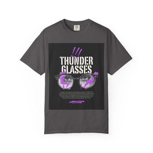 Thunder Glasses Unisex T-Shirt | Retro Graphic Tee for Music Lovers, Gift for Birthdays, Festivals, Unisex Style, Casual Wear