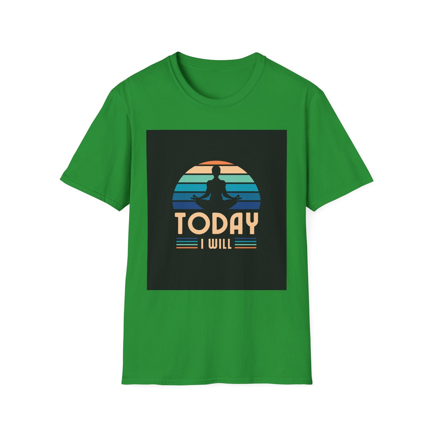 Mindfulness Motivation Unisex T-Shirt, Positive Quote Today I Will Shirt, Inspirational Graphic Tee, Yoga Apparel, Gift for Meditation Lovers