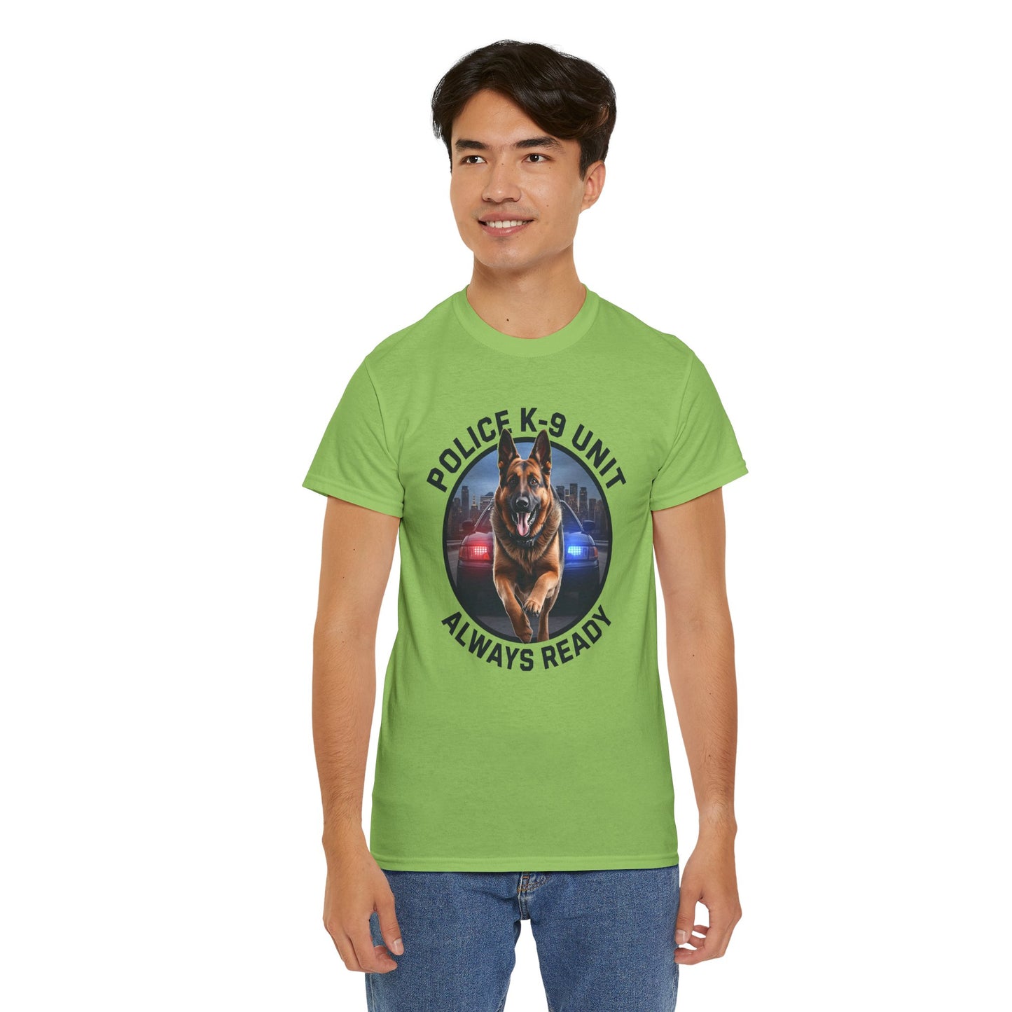 Police K-9 Unit Tee, Always Ready Graphic Tee, Dog Lover Gift, Police Support Shirt, Police Dog Merchandise