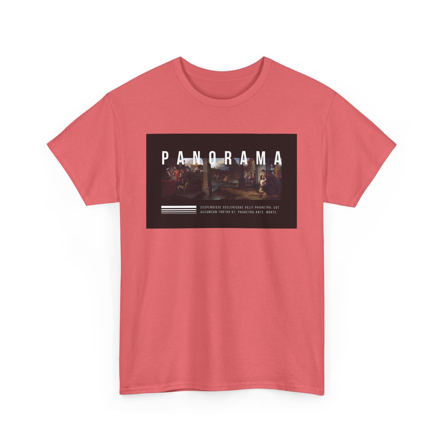 Panorama Unisex Heavy Cotton Tee | Comfortable Everyday Wear, Graphic Tee, Casual Style, Gift for Him/Her, Summer Vibes