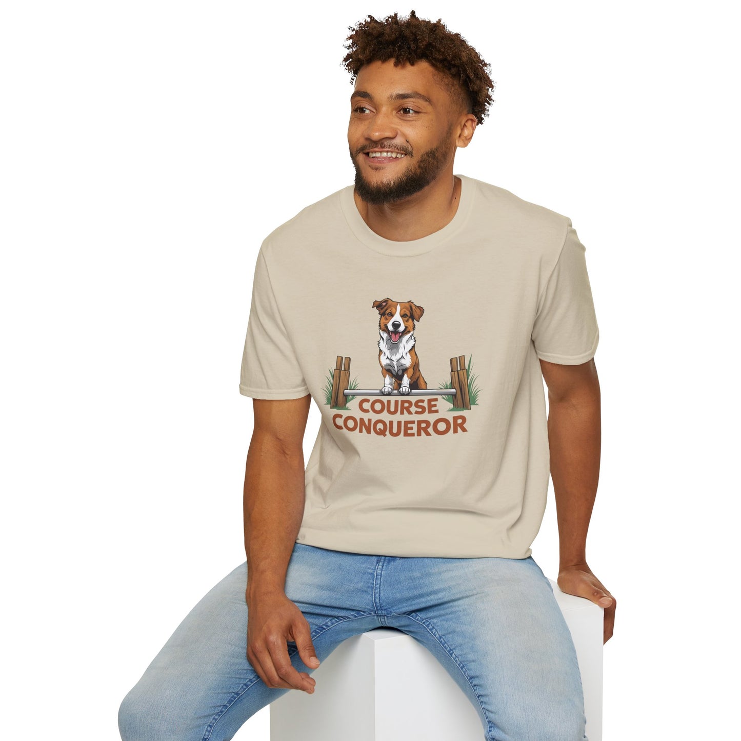 Course Conqueror Dog Training Shirt | Dog Owner Gift, Casual Wear, Funny Pet Apparel, Canine Enthusiast Top