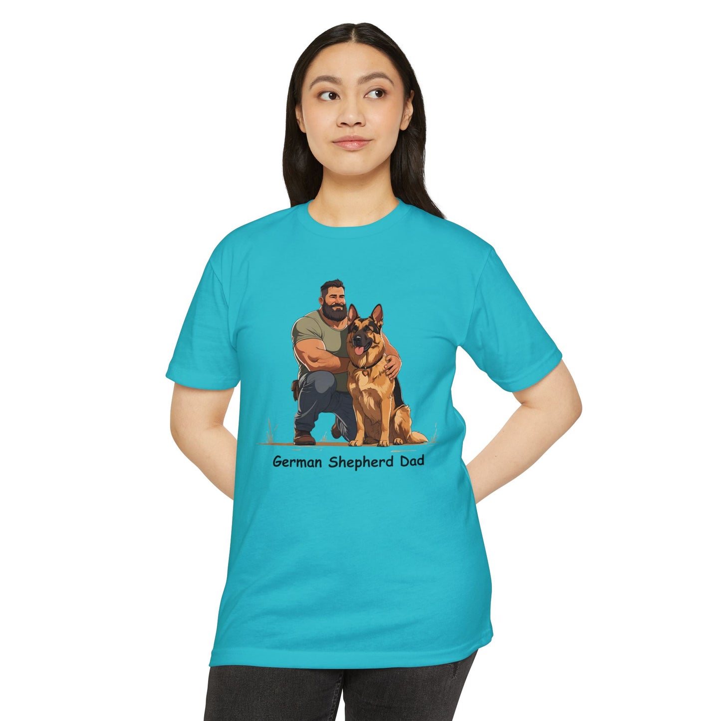German Shepherd Dad Unisex T-Shirt, Dog Lover Shirt, Pet Owner Gift, Father's Day Tee, Animal Rescue Support
