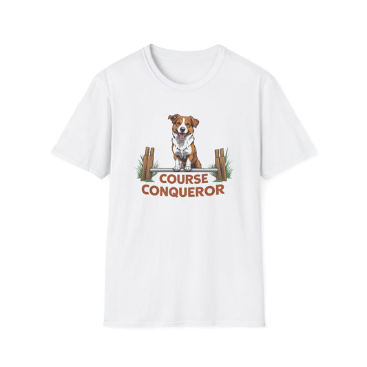 Course Conqueror Dog Training Shirt | Dog Owner Gift, Casual Wear, Funny Pet Apparel, Canine Enthusiast Top