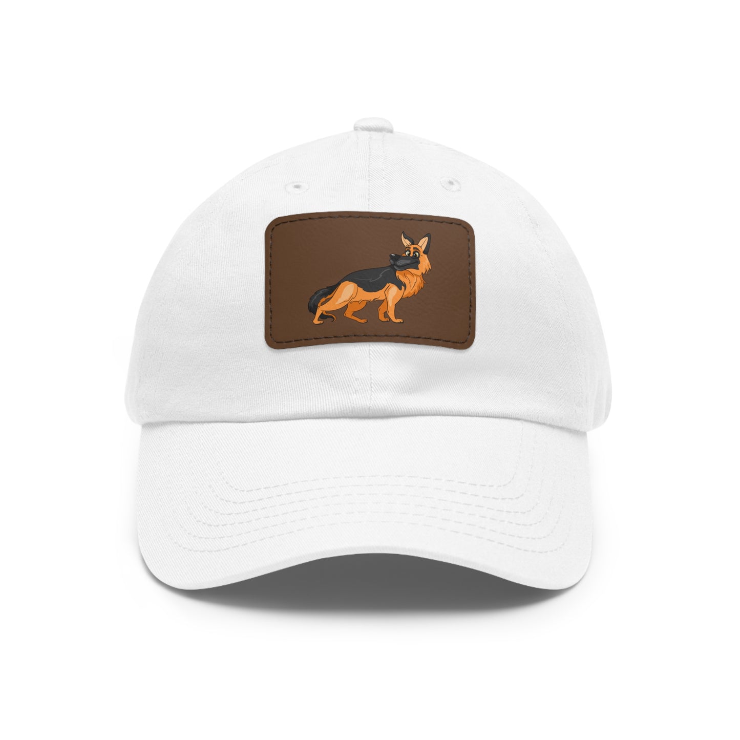 German Shepherd Dad Hat with Leather Patch - Perfect Gift for Dog Lovers