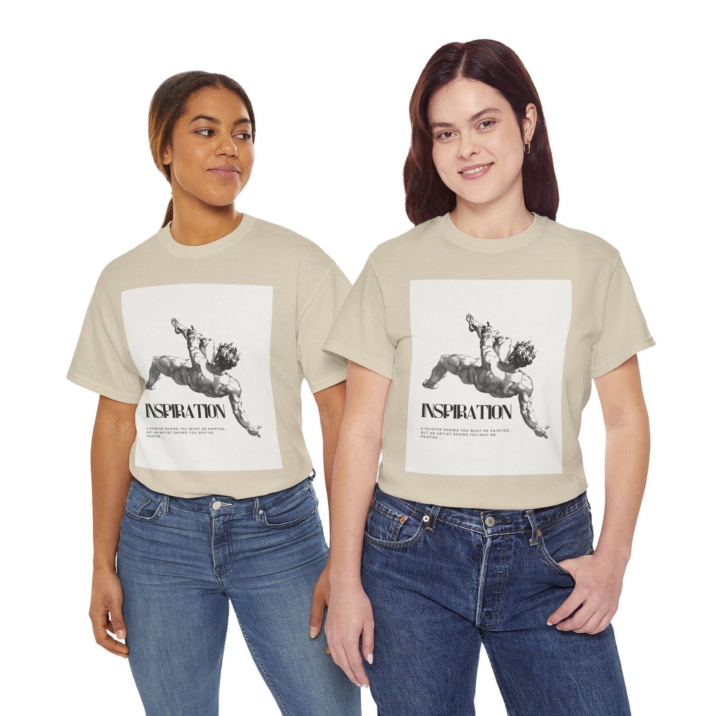 Inspiration Unisex Heavy Cotton Tee, Motivational Shirt, Gift for Artists, Casual Wear, Quote T-Shirt, Birthday Gift