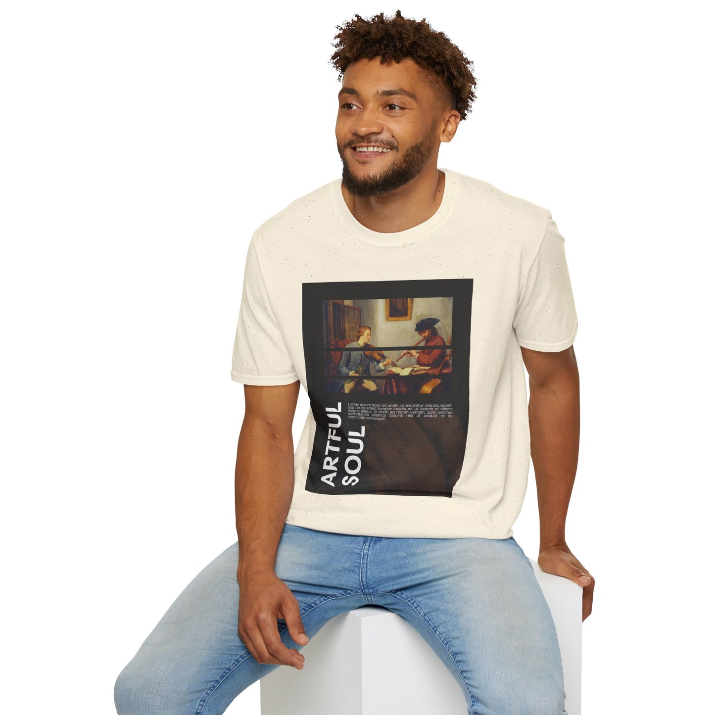 Artful Soul Unisex Softstyle T-Shirt, Artistic Tee, Gift for Art Lovers, Casual Wear, Creative Fashion, Art Enthusiast Shirt