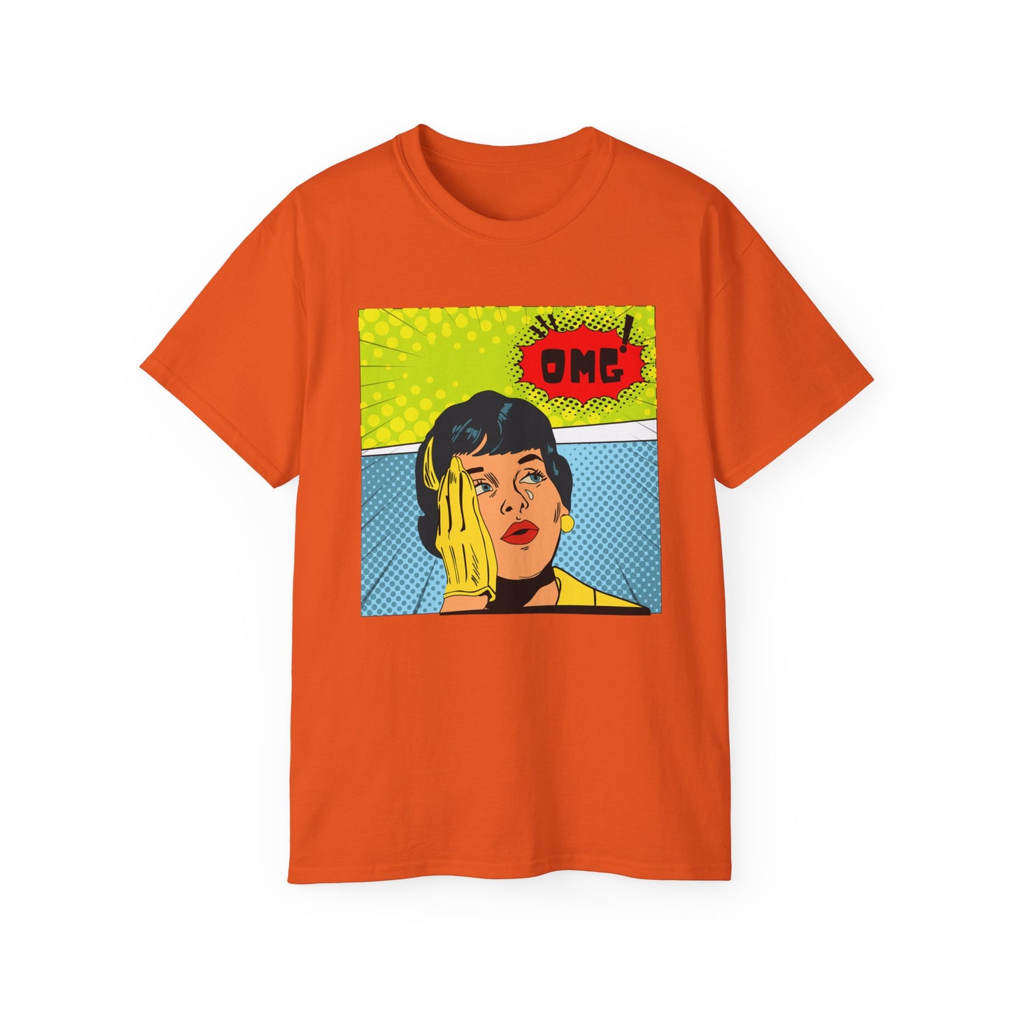 OMG Graphic Unisex Tee | Retro Pop Art T-Shirt, Gift for Trendsetters, Casual Wear, Comic Style, Fun Statement Top