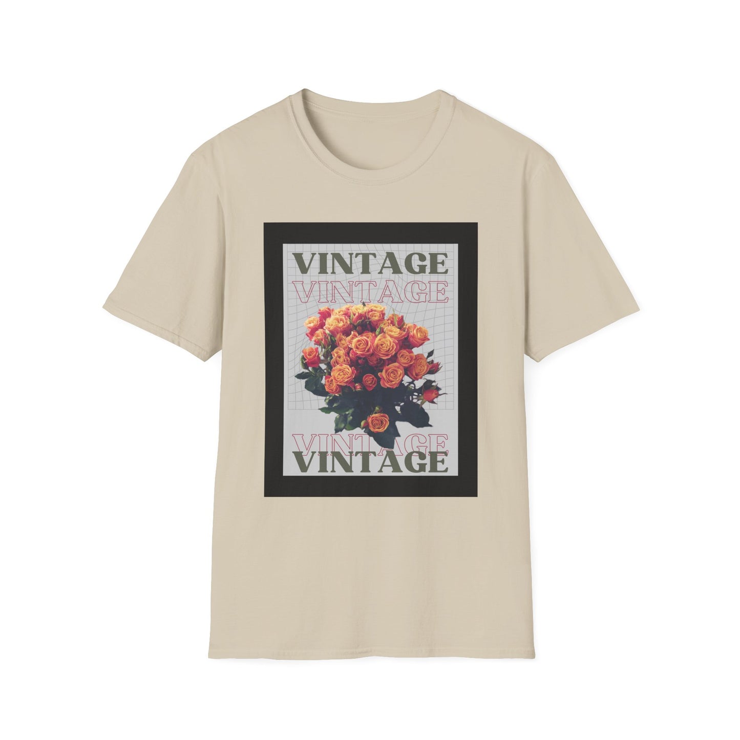 Vintage Floral Graphic Unisex T-Shirt, Retro Tee, Casual Wear, Gift for Her, Vintage Aesthetic, Flower Print Shirt