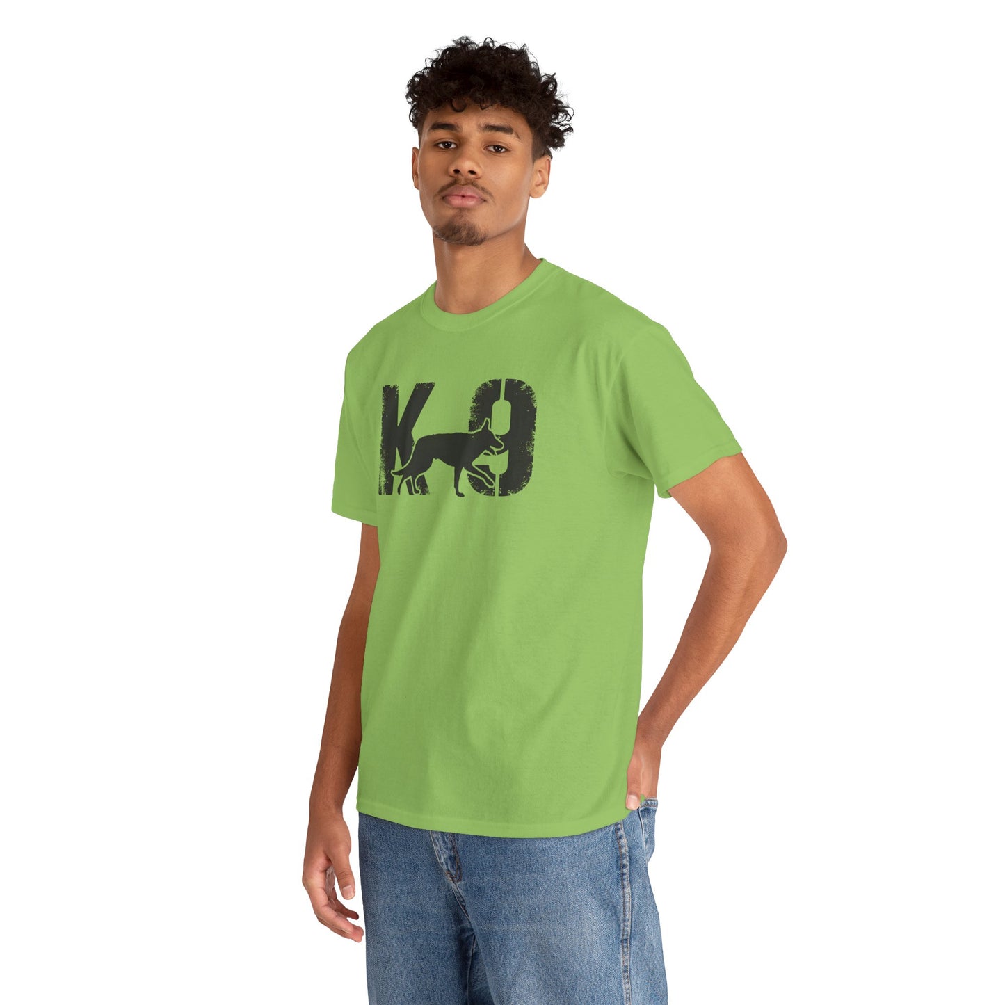 K-9 Dog Lover's Unisex Heavy Cotton Tee | T-Shirt for K-9 Handler | Dog Between K and 9 Design