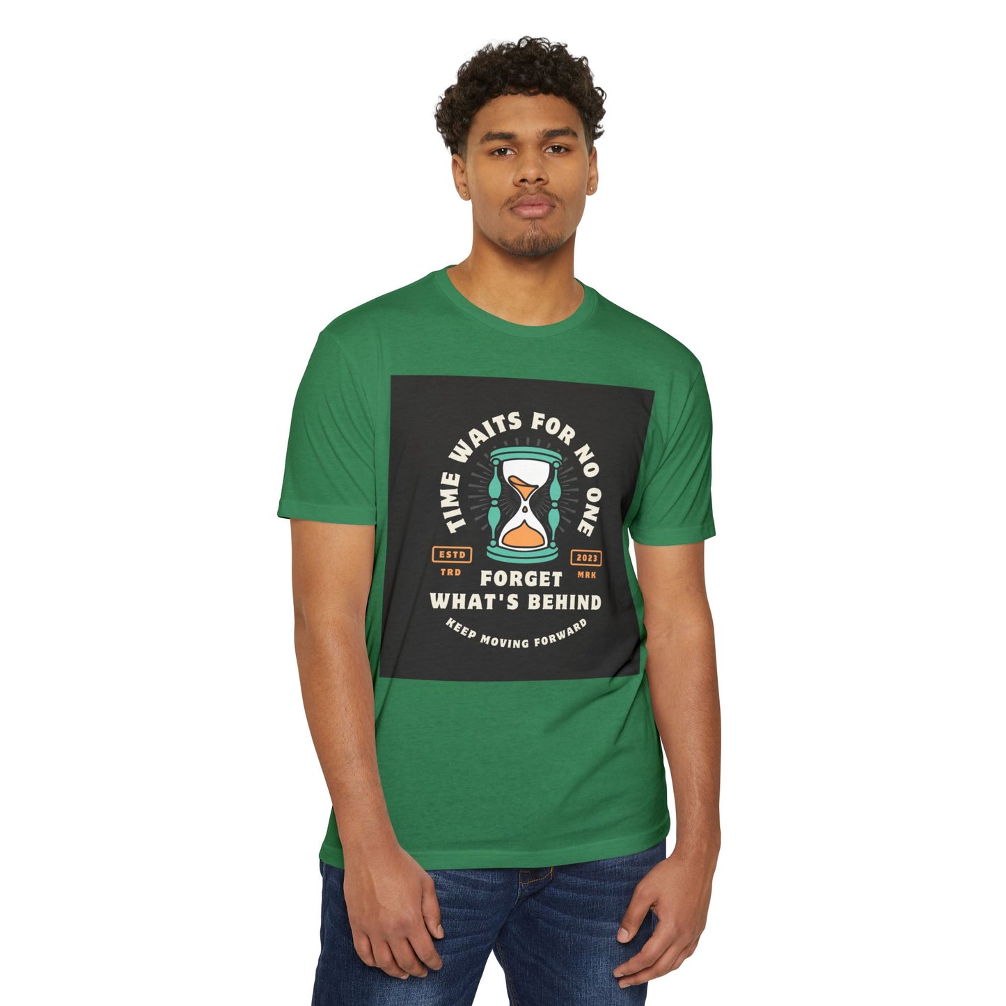 Inspirational Unisex T-Shirt: 'Time Waits for No One' - Motivational Tee, Casual Everyday Wear, Gift for Friends, Positive Message
