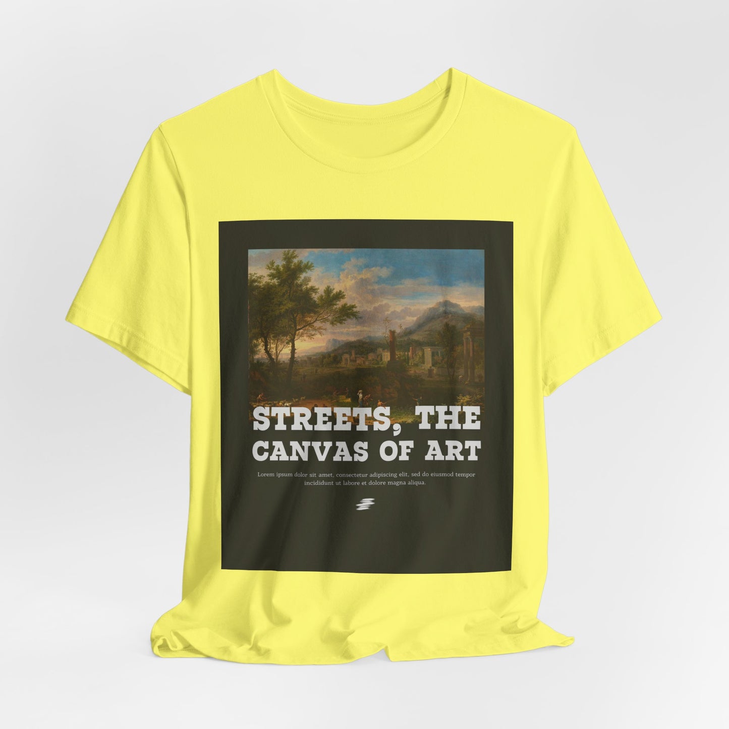 Artistic Graphic Tee - Streets, the Canvas of Art | Unisex Short Sleeve Shirt, Gift for Artists, Art Lovers, Casual Wear, Unique Gifts