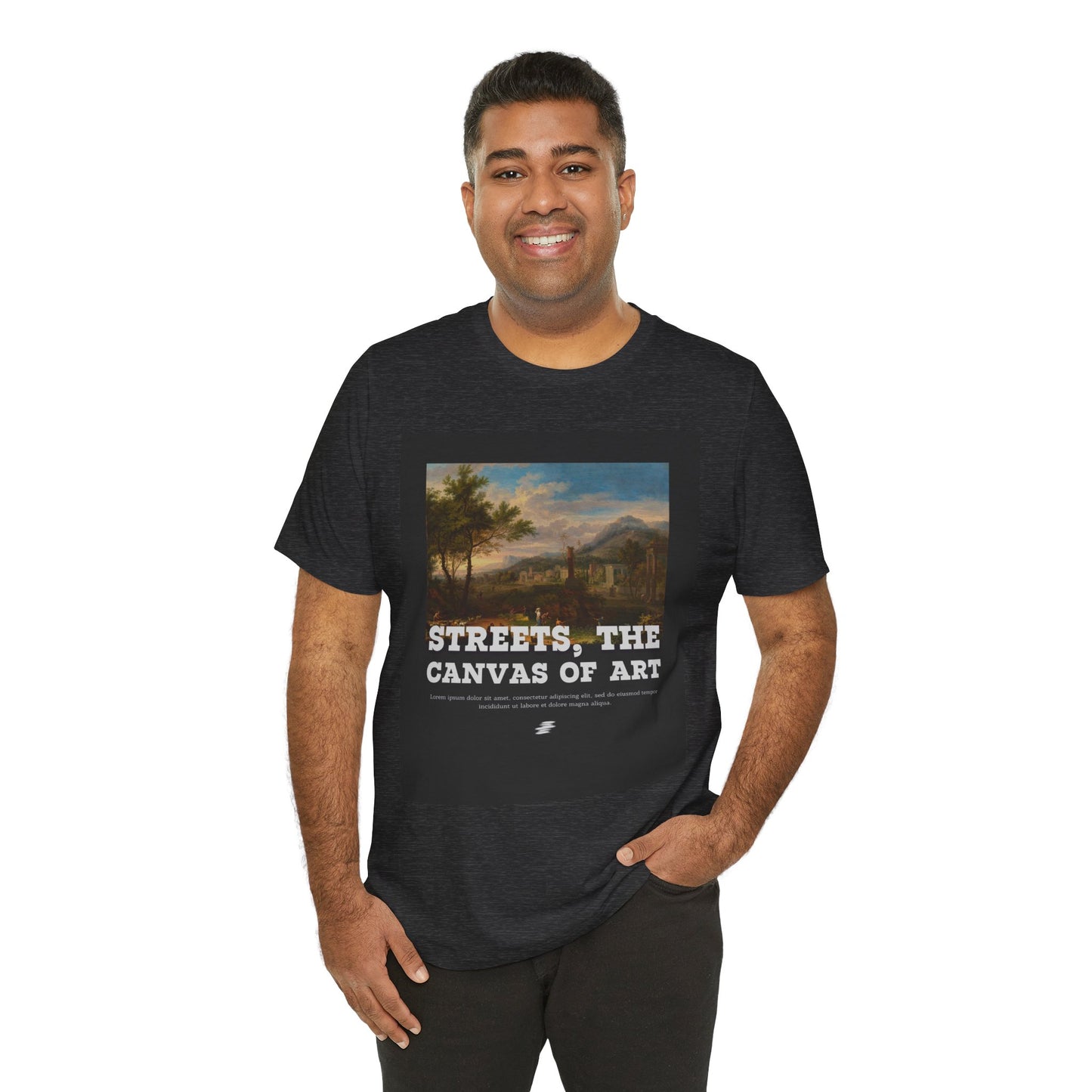 Artistic Graphic Tee - Streets, the Canvas of Art | Unisex Short Sleeve Shirt, Gift for Artists, Art Lovers, Casual Wear, Unique Gifts