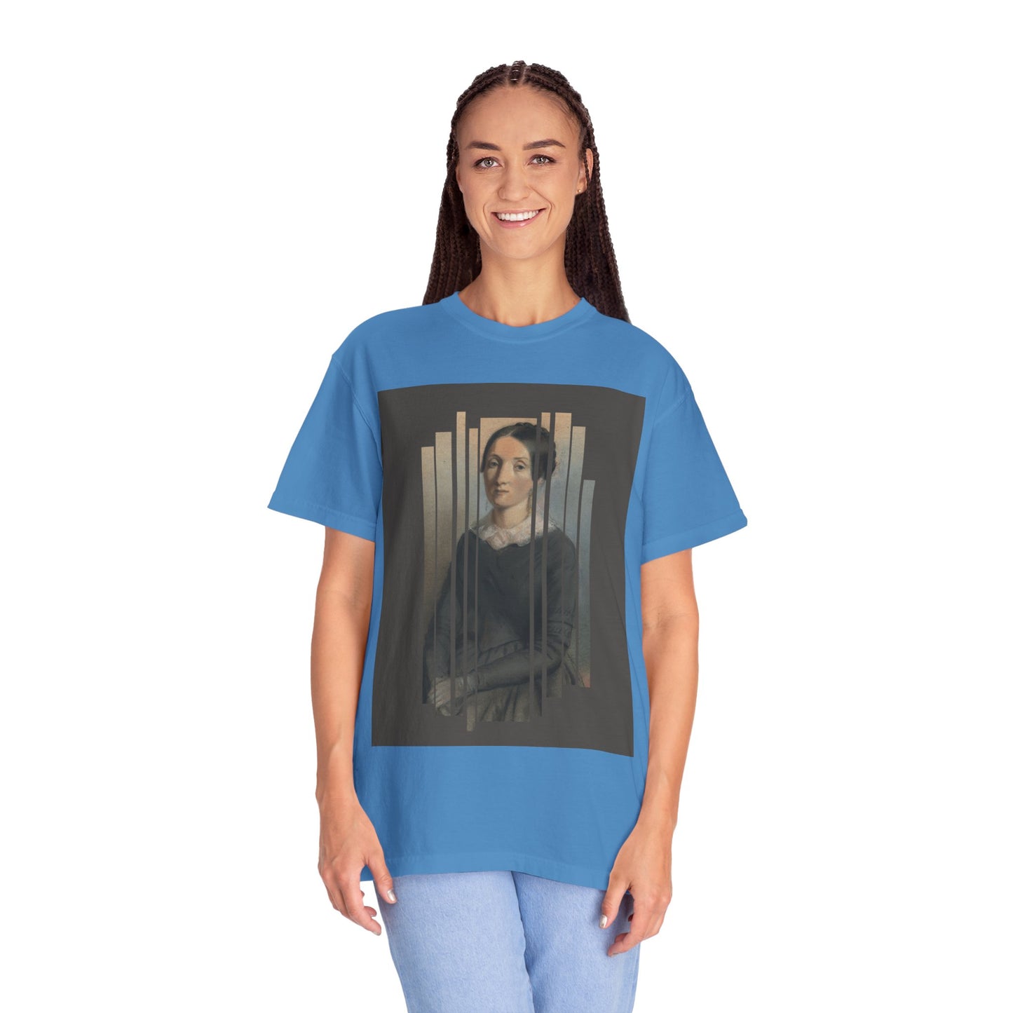 Vintage Aesthetic Art Tee, Unisex Garment-Dyed T-shirt with Artistic Design, Casual Wear, Gift for Art Lovers, Trendy Graphic Shirt