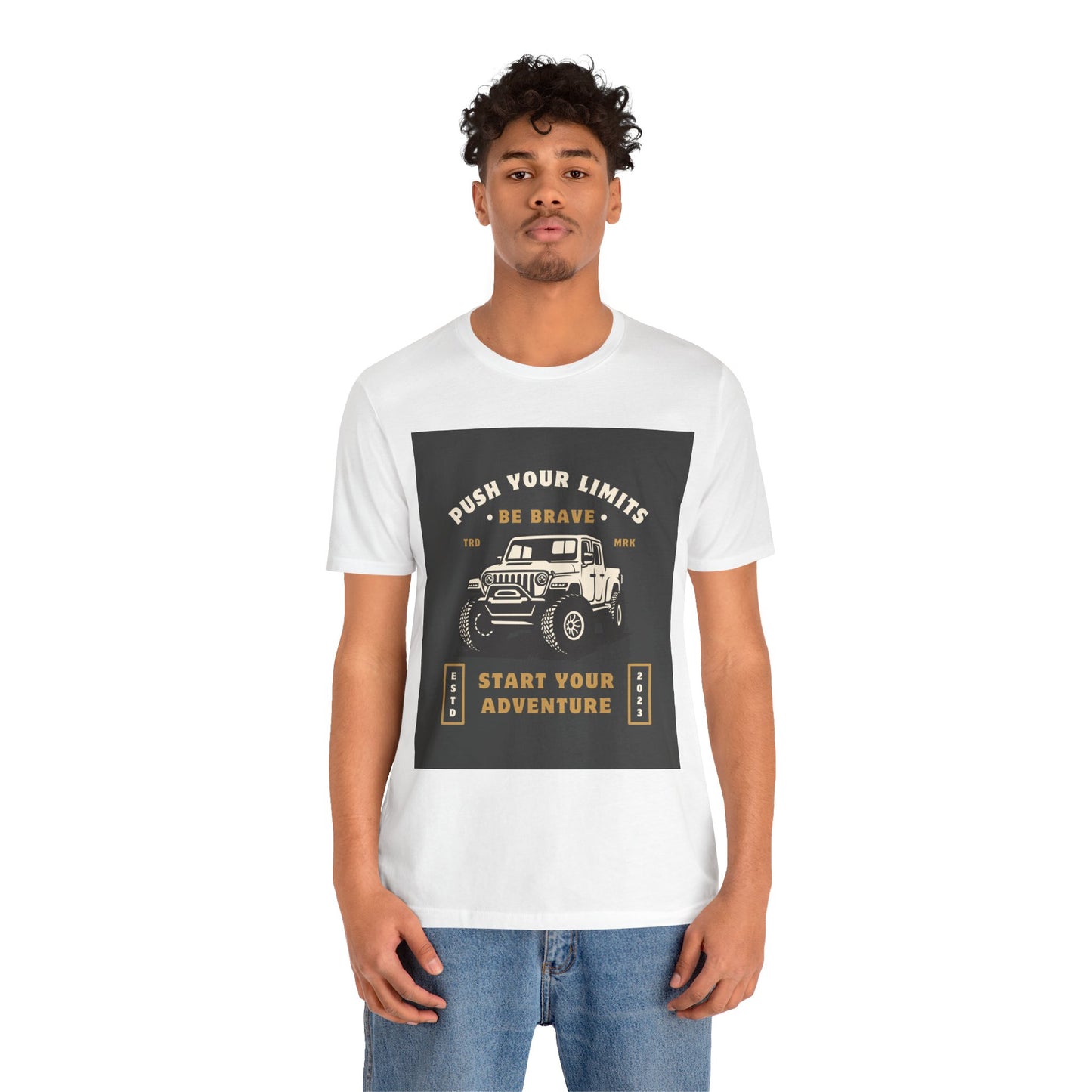Push Your Limits Adventure-Inspiring Unisex Jersey Tee, Outdoor Shirt, Motivational T-Shirt, Gift for Adventurers, Hiking Apparel, Travel Tee