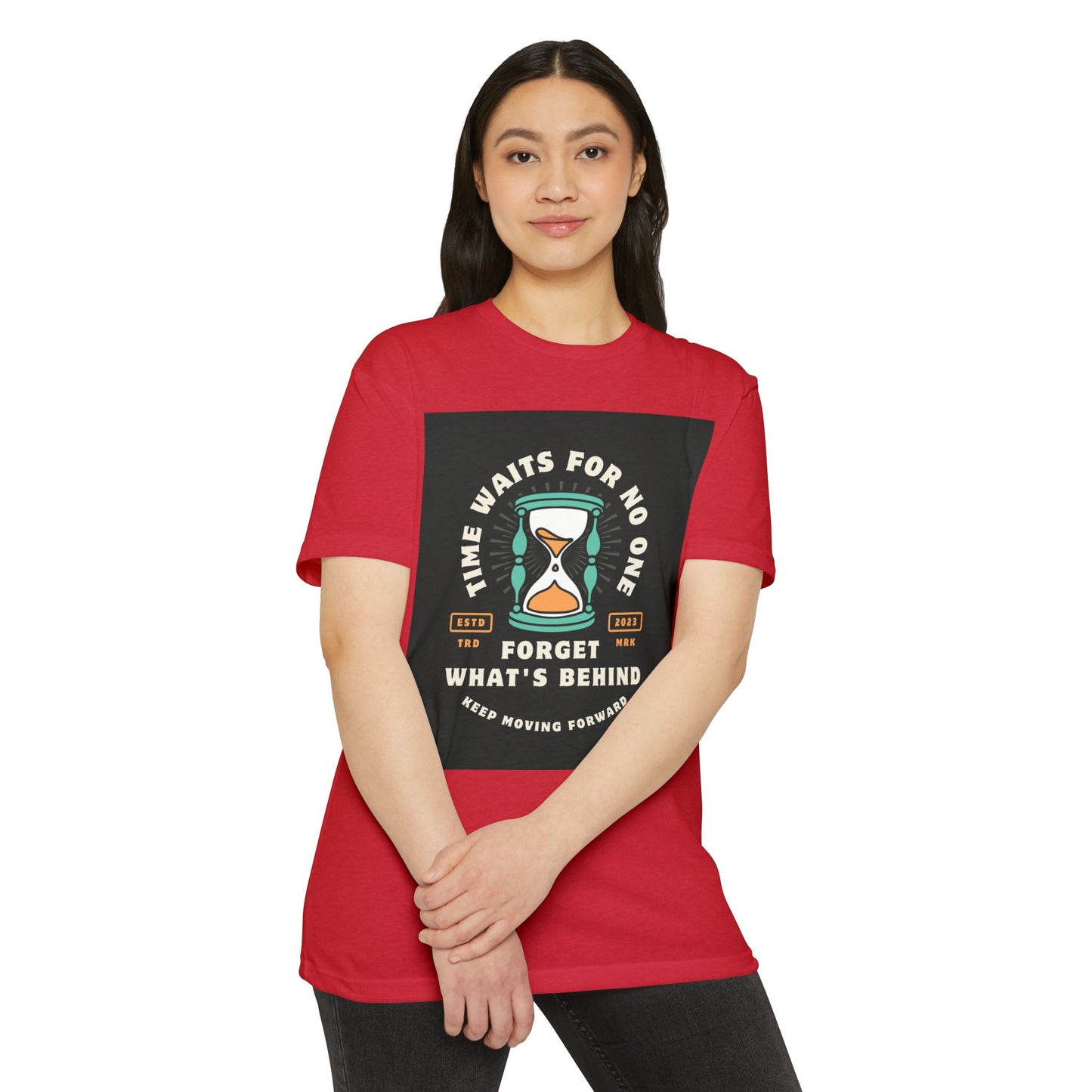 Inspirational Unisex T-Shirt: 'Time Waits for No One' - Motivational Tee, Casual Everyday Wear, Gift for Friends, Positive Message
