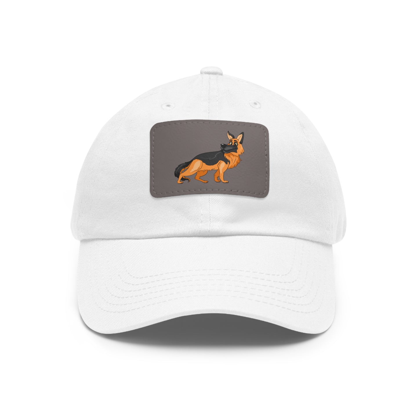 German Shepherd Dad Hat with Leather Patch - Perfect Gift for Dog Lovers