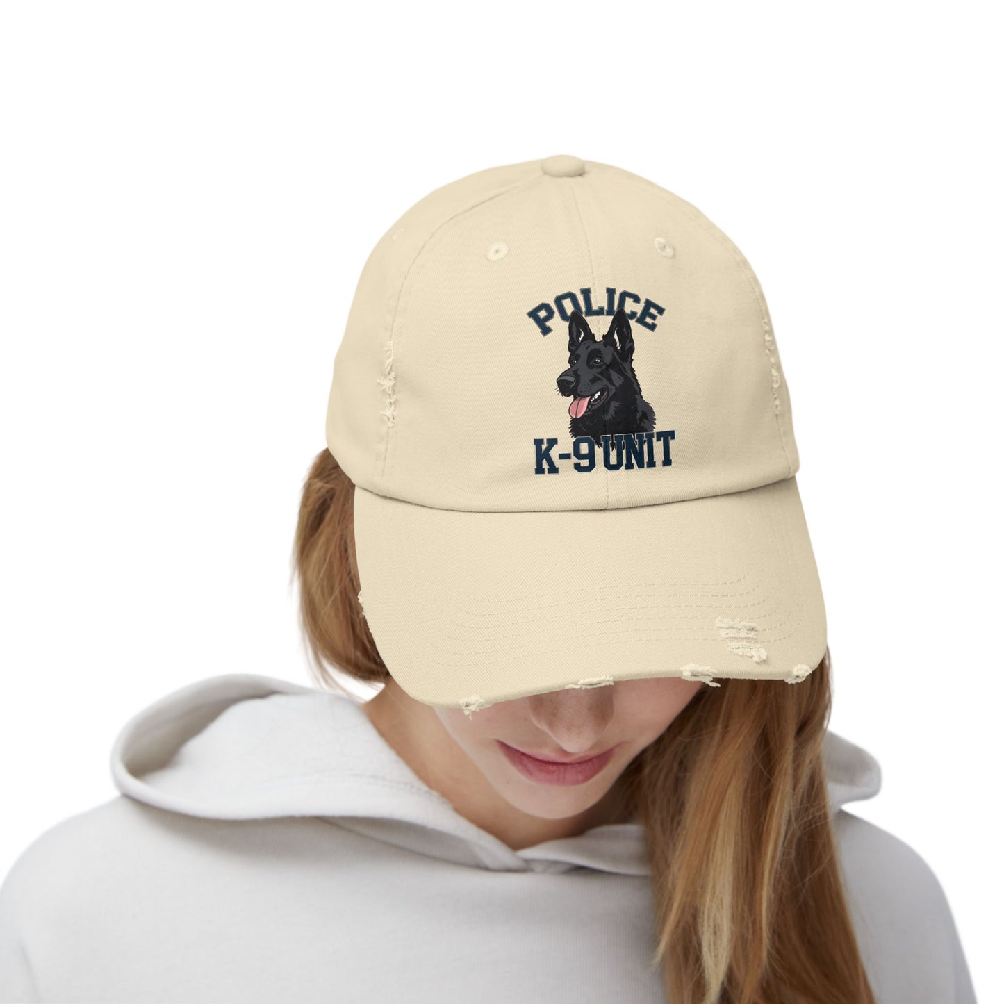 Stylish Police K-9 Unit Cap Featuring German Shepherd, Police Hat for Dog Lovers, Unisex Everyday Wear, Perfect Gift for Law Enforcement, Pet Owners