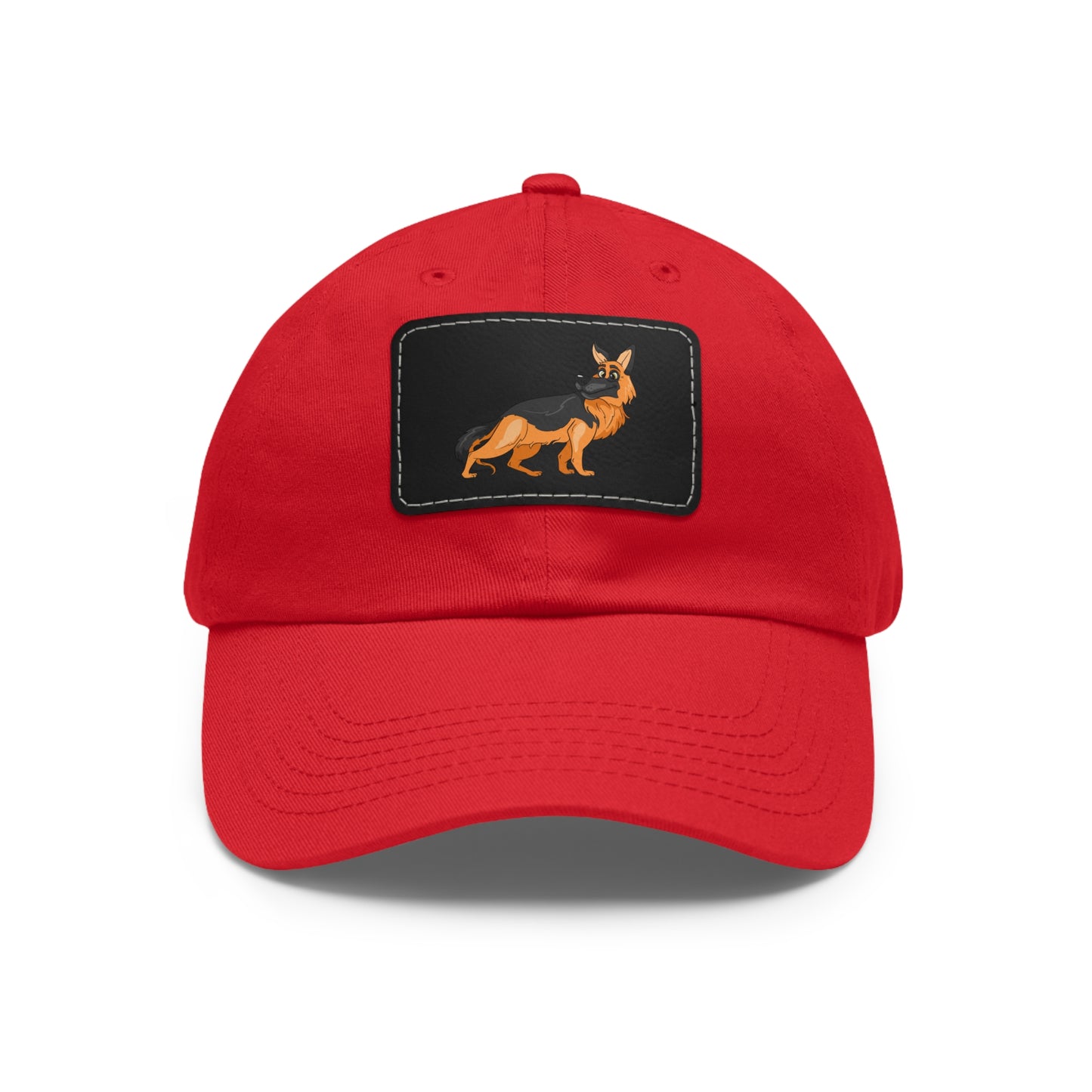 German Shepherd Dad Hat with Leather Patch - Perfect Gift for Dog Lovers