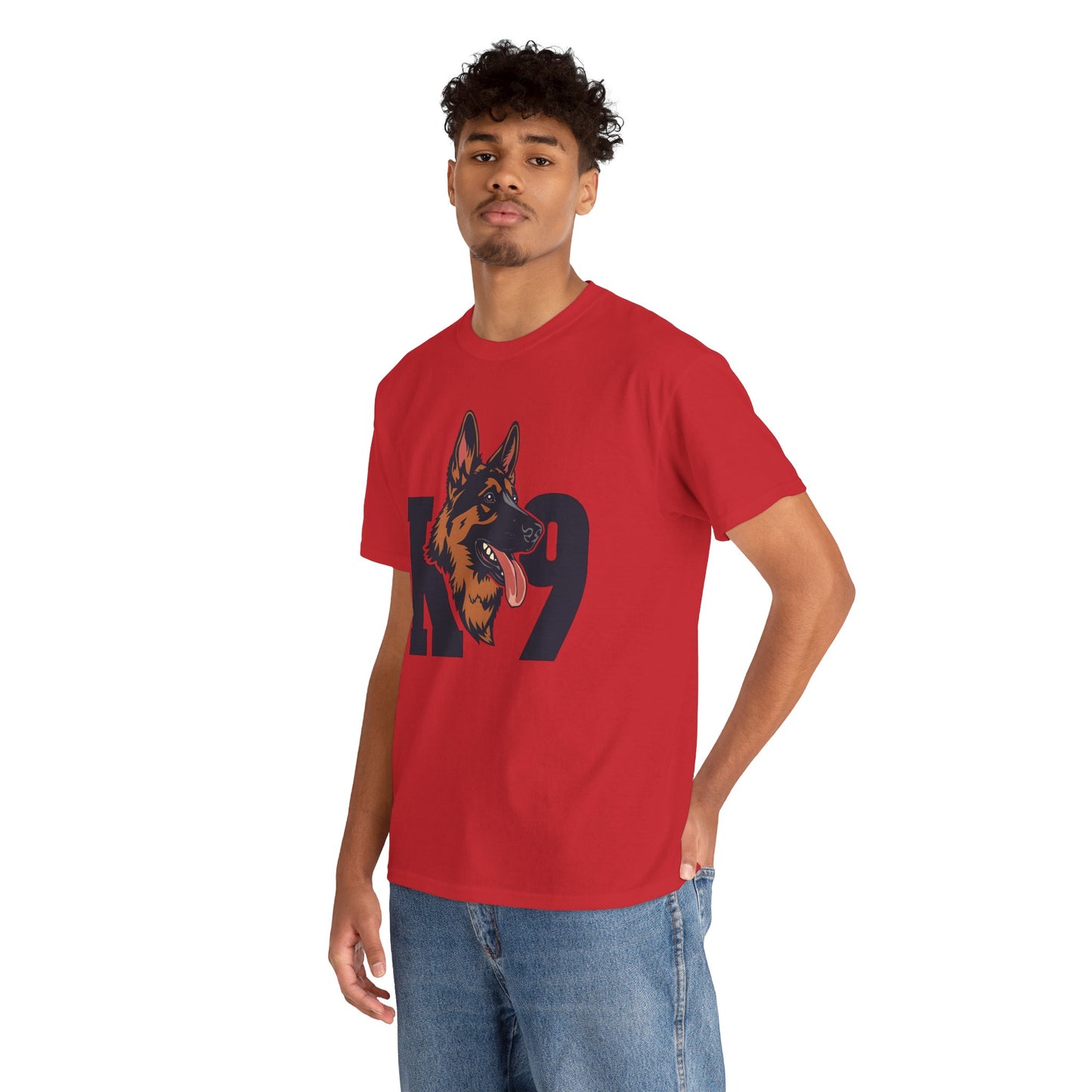 German Shepherd K9 Lover Unisex Heavy Cotton Tee | Dog Owner Gift, Dog Lover Apparel