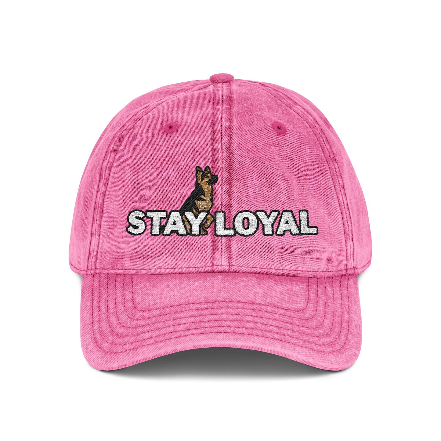 German Shepherd Vintage Embroidered Cap - Stay Loyal