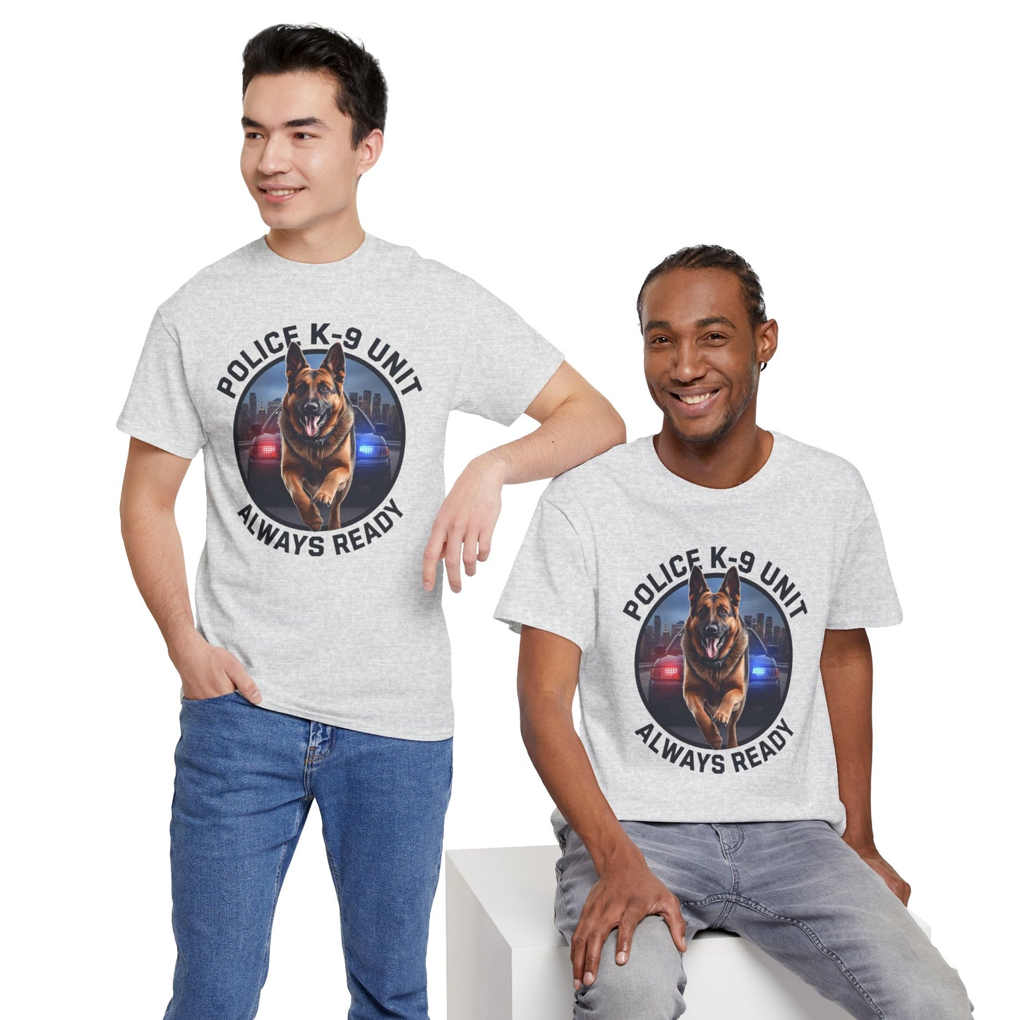 Police K-9 Unit Tee, Always Ready Graphic Tee, Dog Lover Gift, Police Support Shirt, Police Dog Merchandise