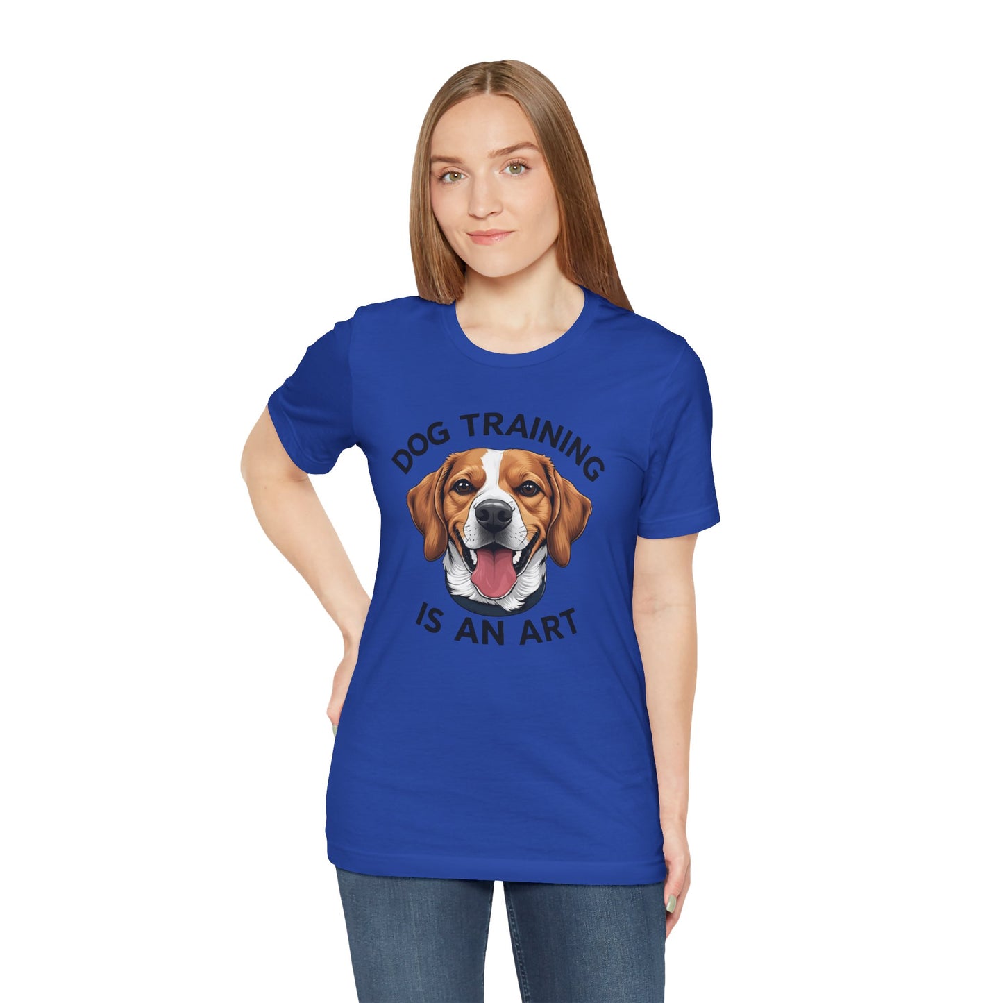 Dog Training is An Art Tee - Unisex Jersey Short Sleeve, Gift for Dog Lovers, Training T-Shirt, Dog Owner Apparel, Cute Canine Shirt