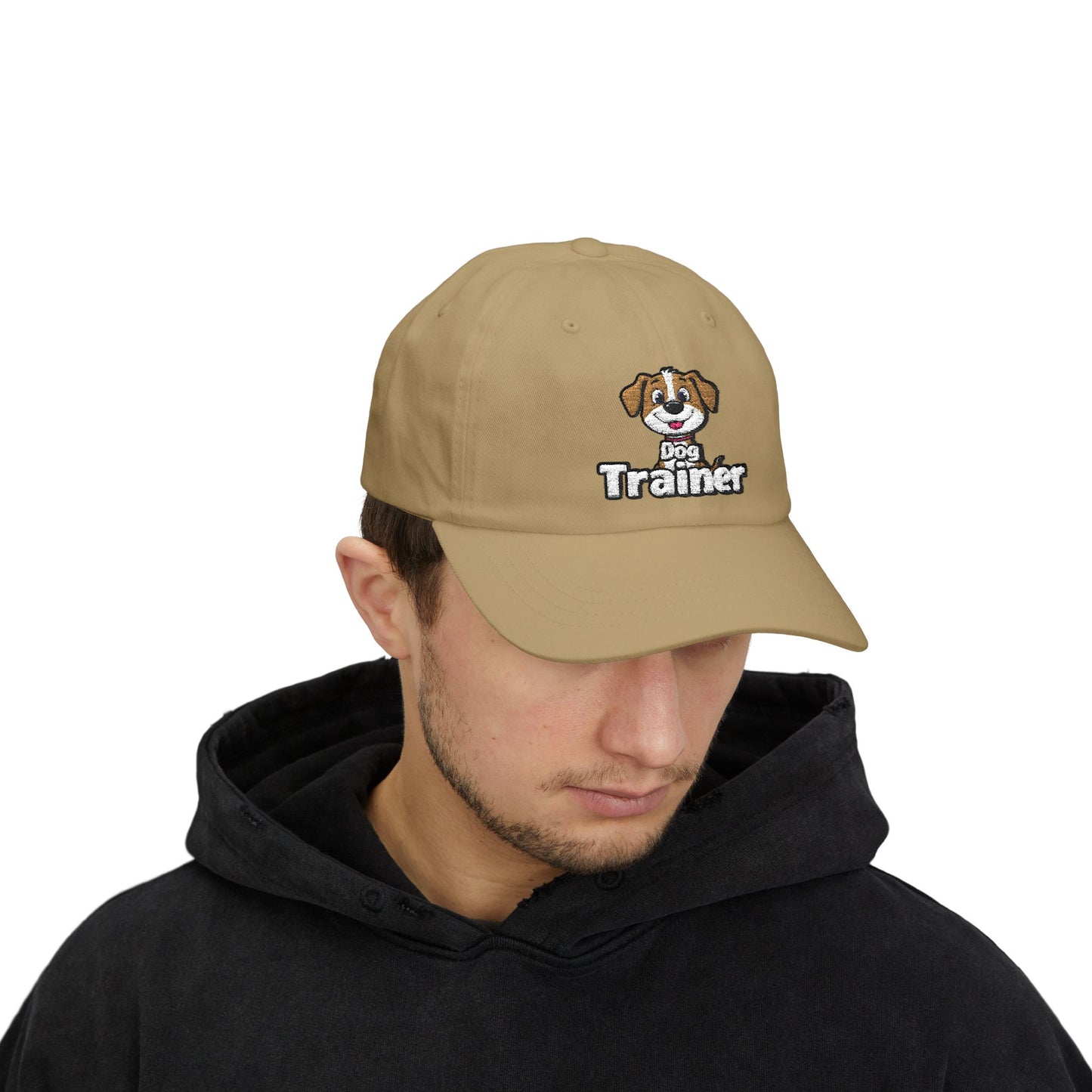 Embroidered Dog Trainer Classic Dad Cap Featuring a Cute Funny Dog  | Dog-themed Accessories