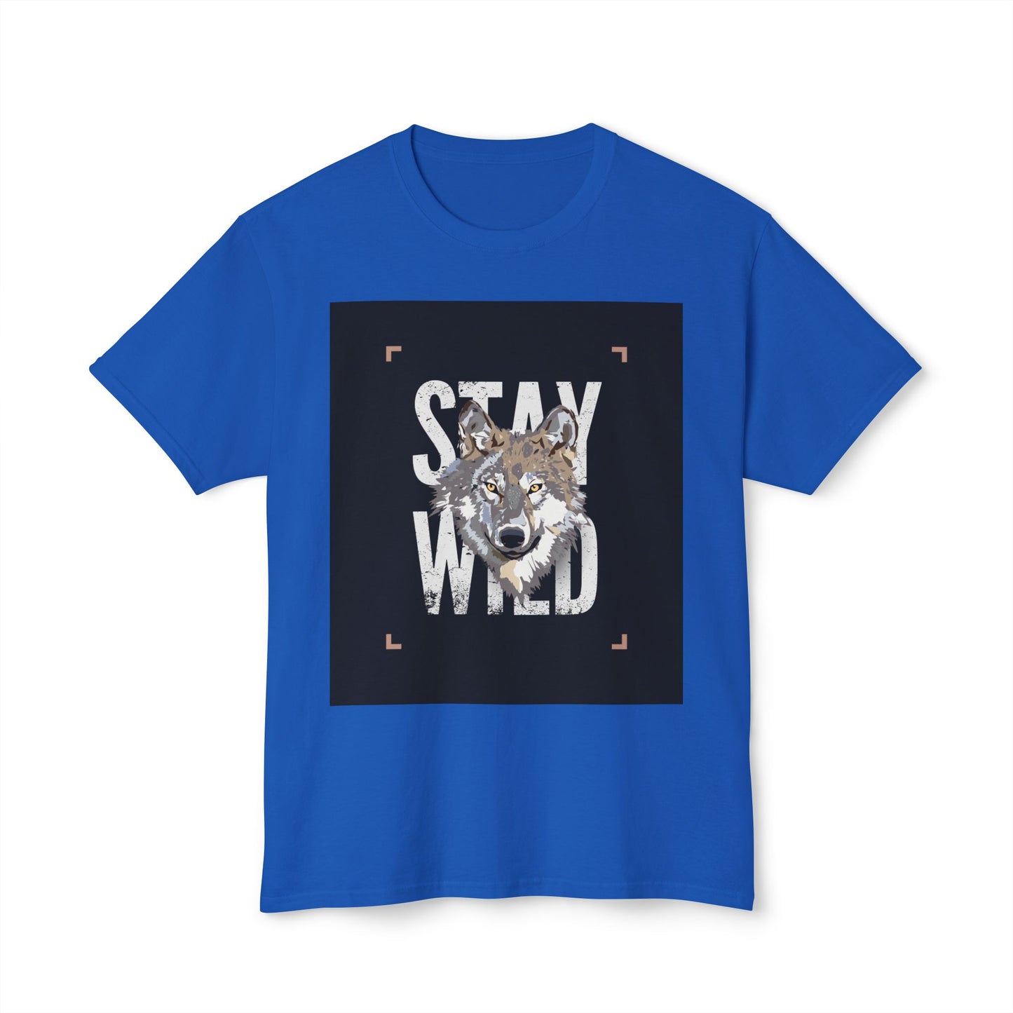 Wild Spirit Cotton T-shirt - Stay Wild Wolf T-Shirt, Nature Lover Gift, Eco-Friendly Fashion, Animal Enthusiast Tee, Adventure Wear