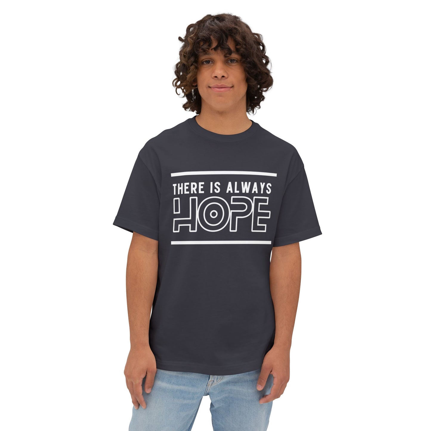 Unisex Oversized Hope Tee, Casual T-Shirt for Men and Women, Inspirational Graphic Tee, Gift for Friends, Motivational Wear