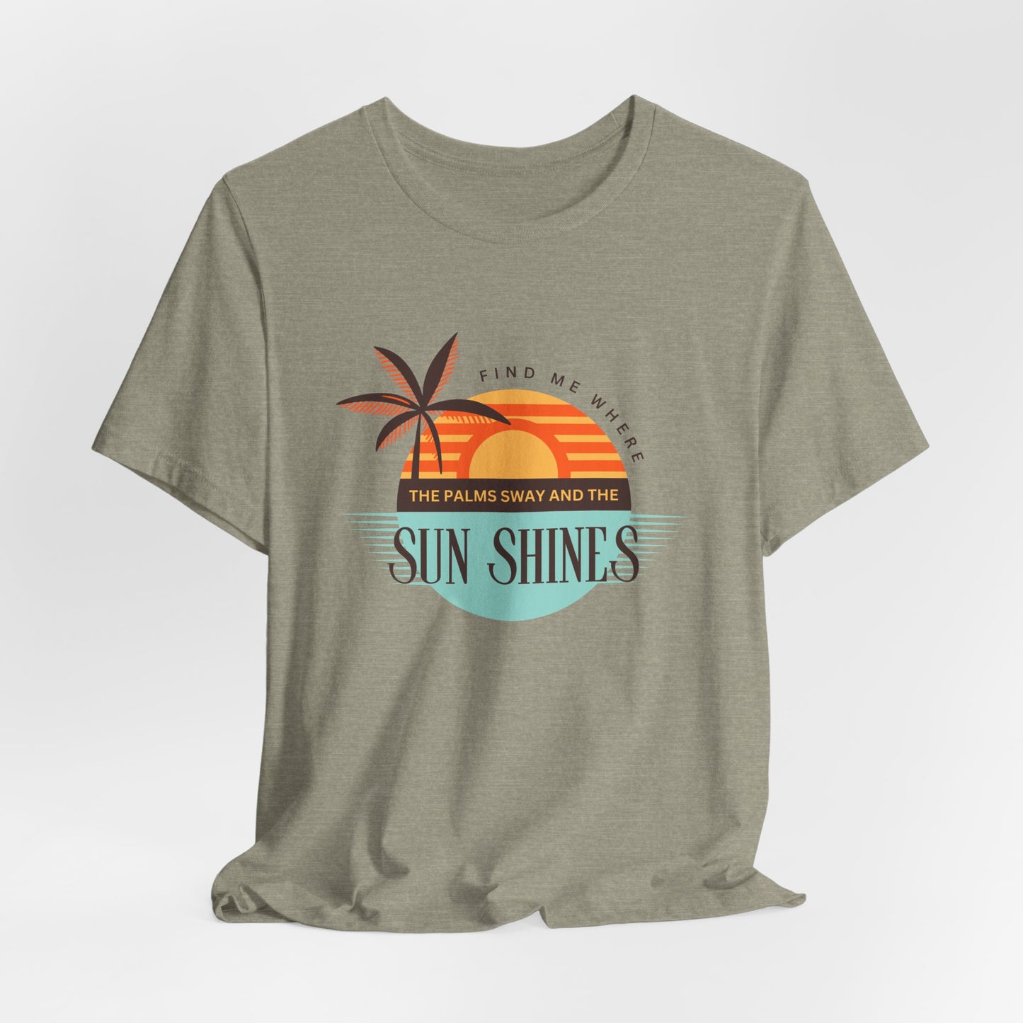 Tropical Vibes Tee - Relaxing Beach Sunset Design for Travelers and Summer Lovers, Perfect Gift for Vacations, Beach Days, and Casual Style