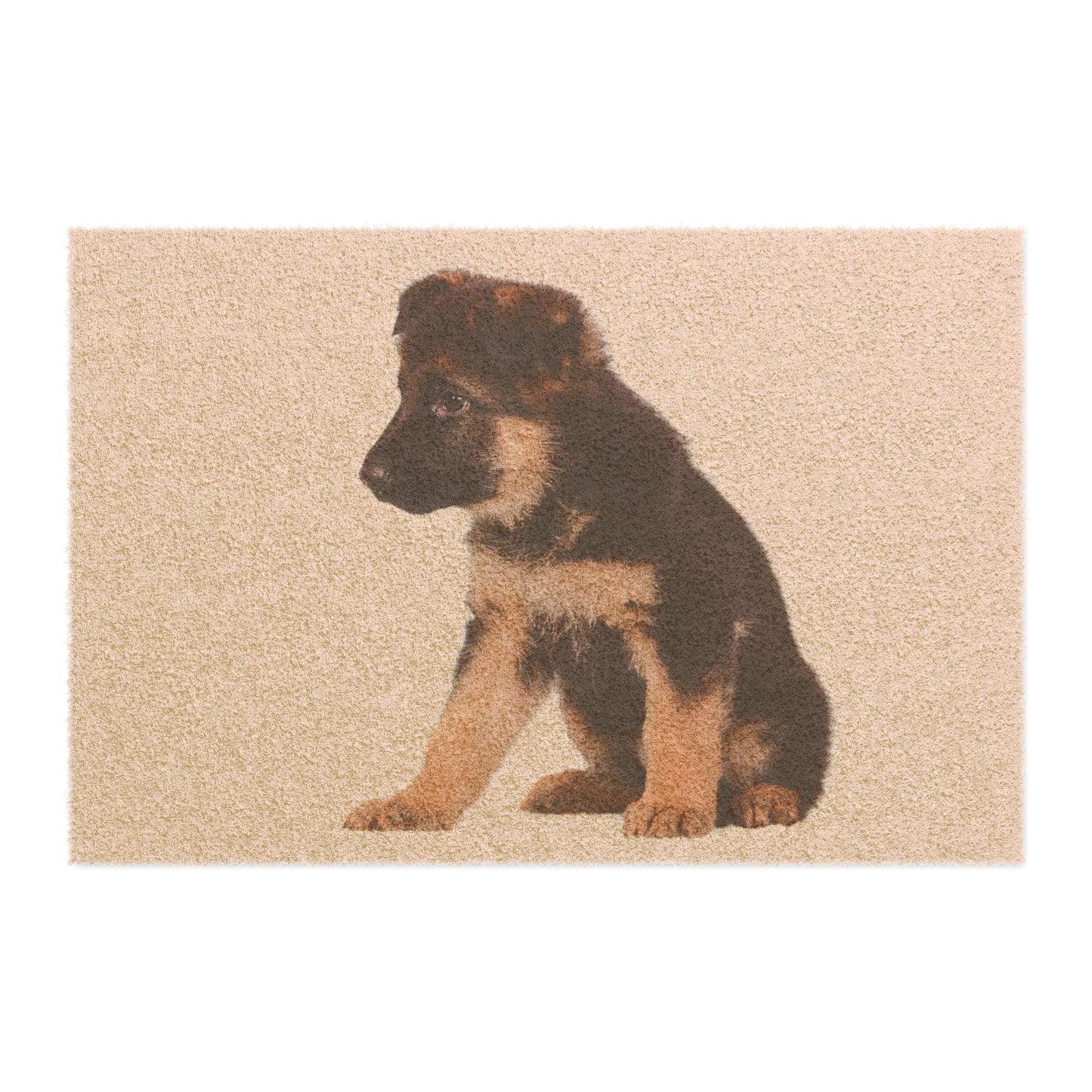 Cute German Shepherd Puppy Doormat - Welcome Mat for Dog Lovers