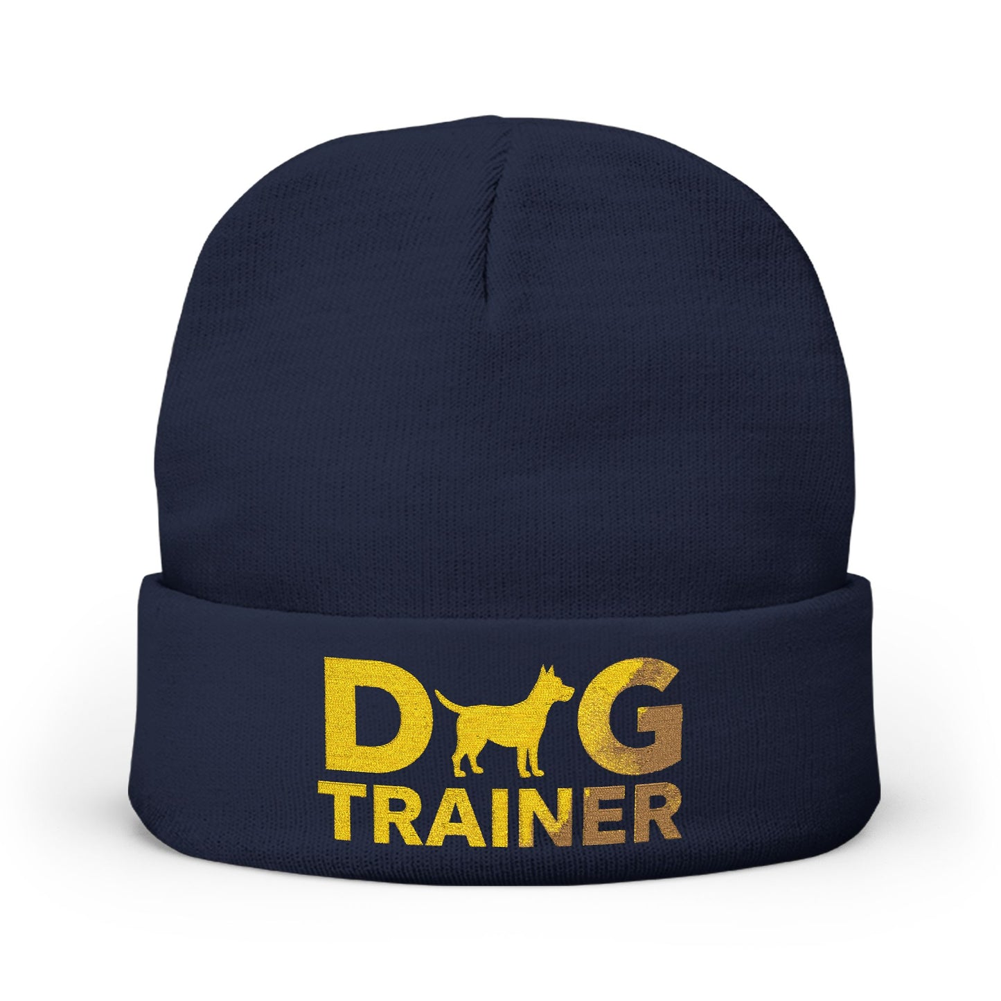 Dog Trainer Embroidered Knit Beanie, Cozy Winter Accessory, Pet Lover Gift, Dog Owner Beanie